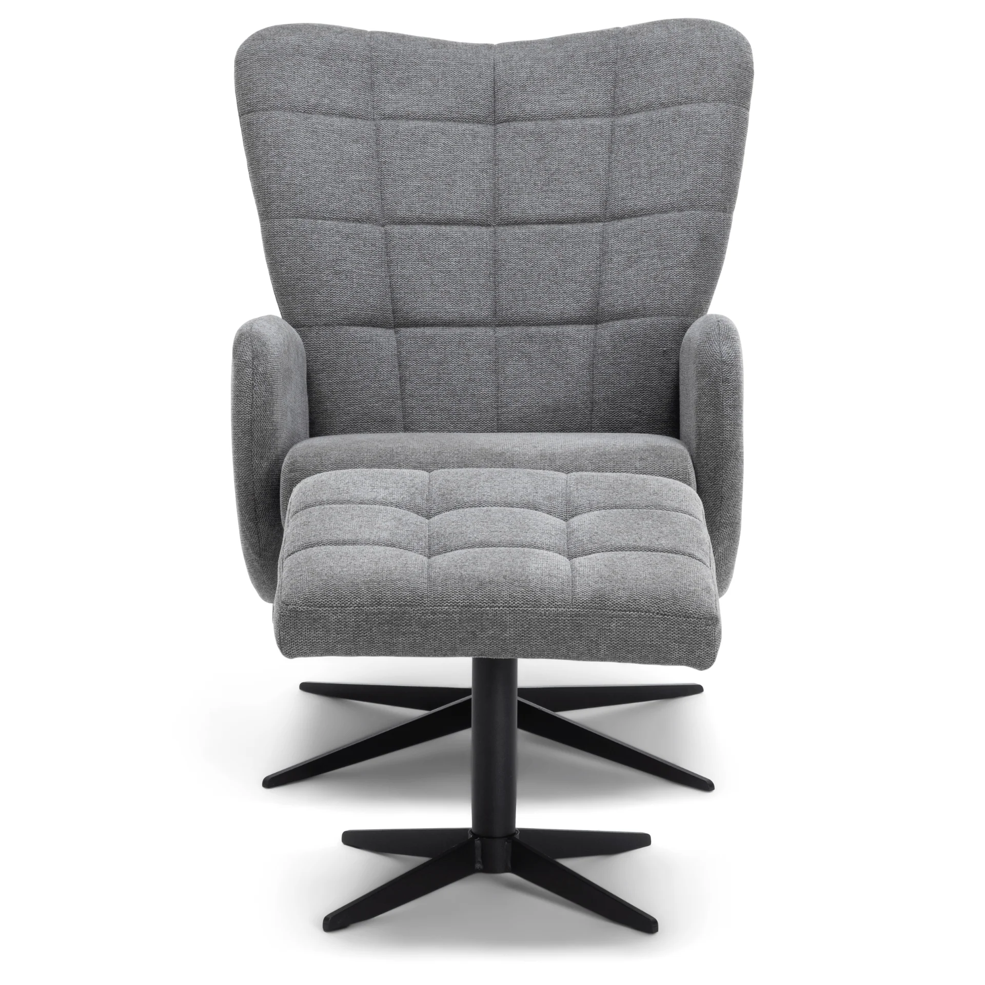 Alfred - Fauteuil inclinable avec repose-pieds - Gris - Image 5