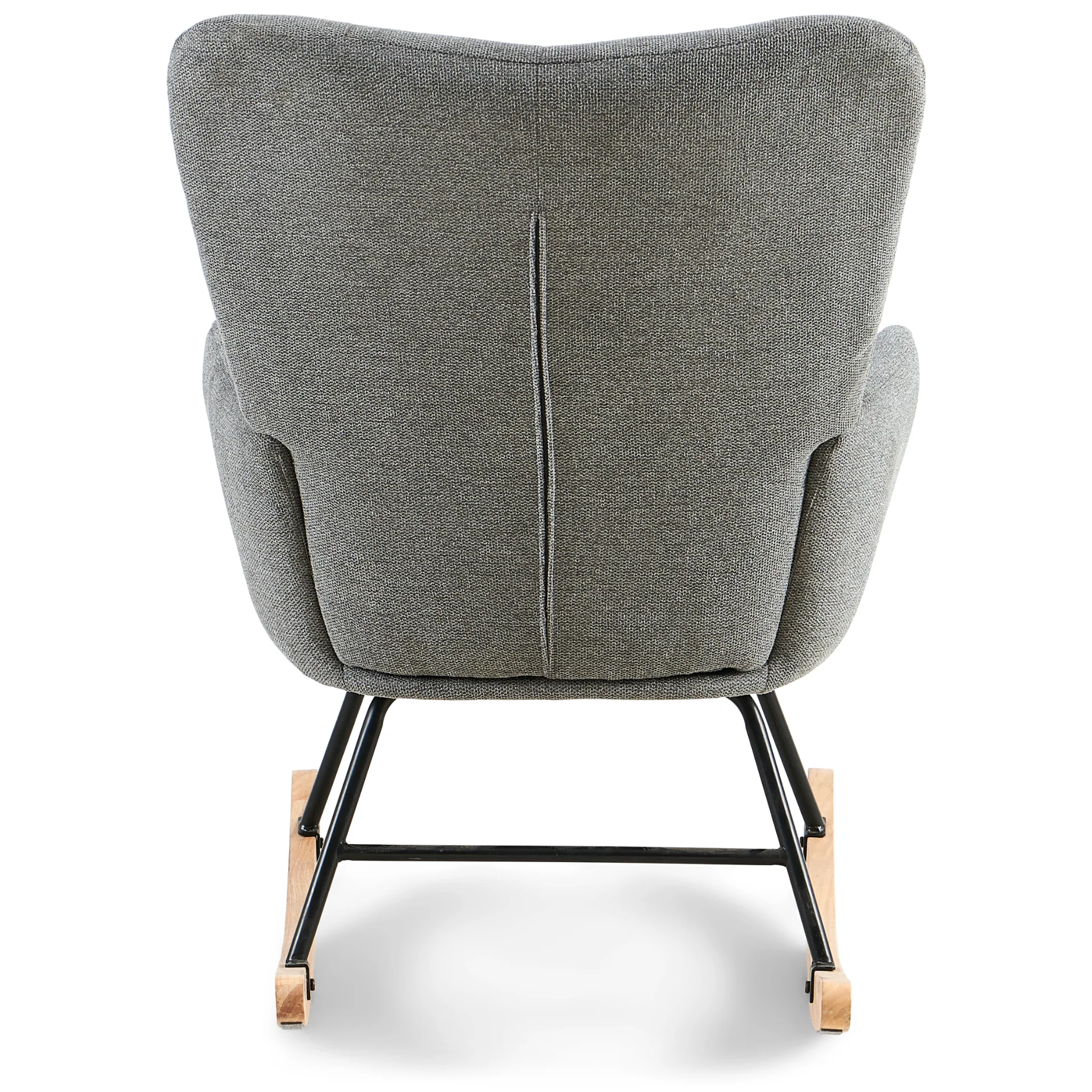 Allison fauteuil à bascule avec accoudoirs - textile gris - Image 4