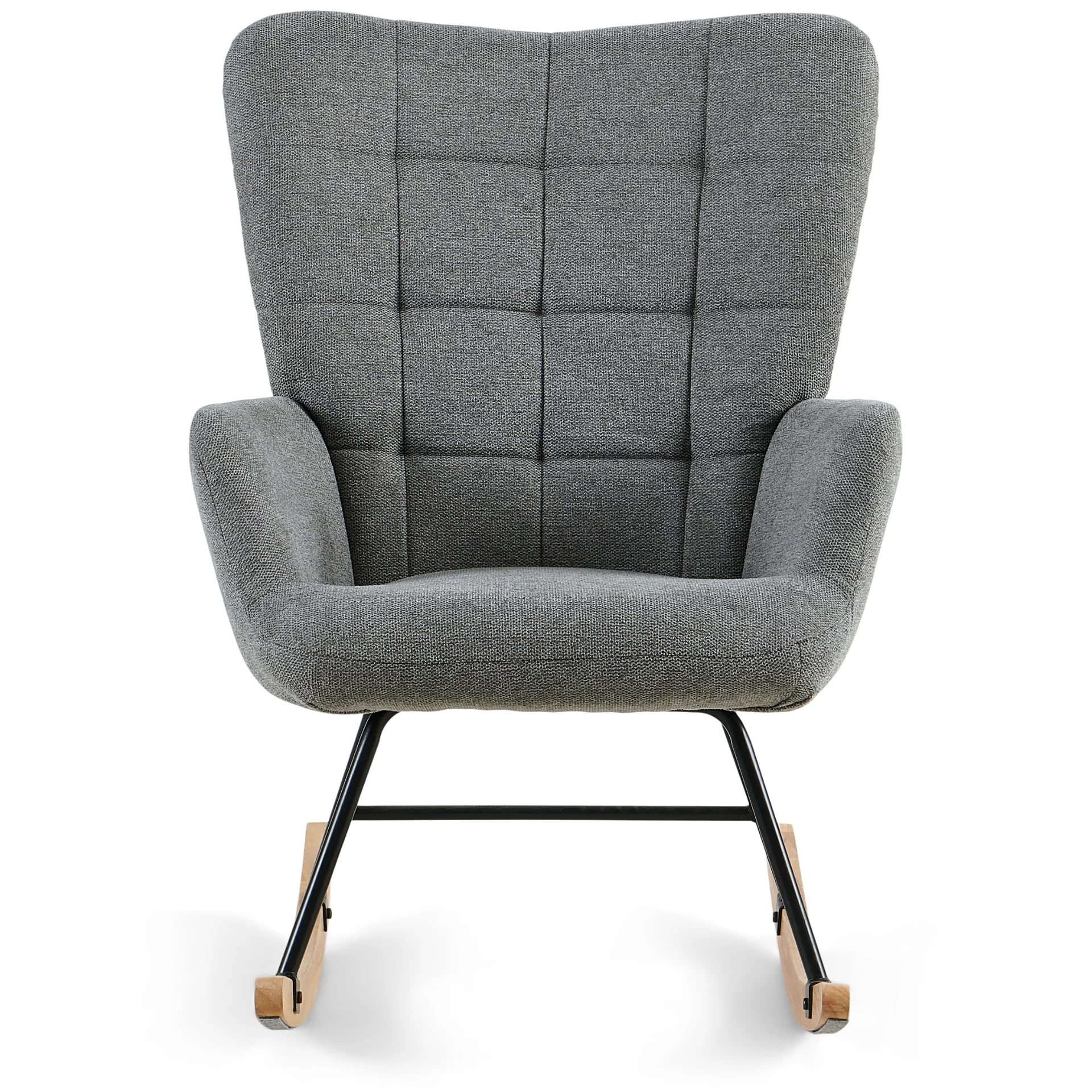 Allison fauteuil à bascule avec accoudoirs - textile gris - Image 5