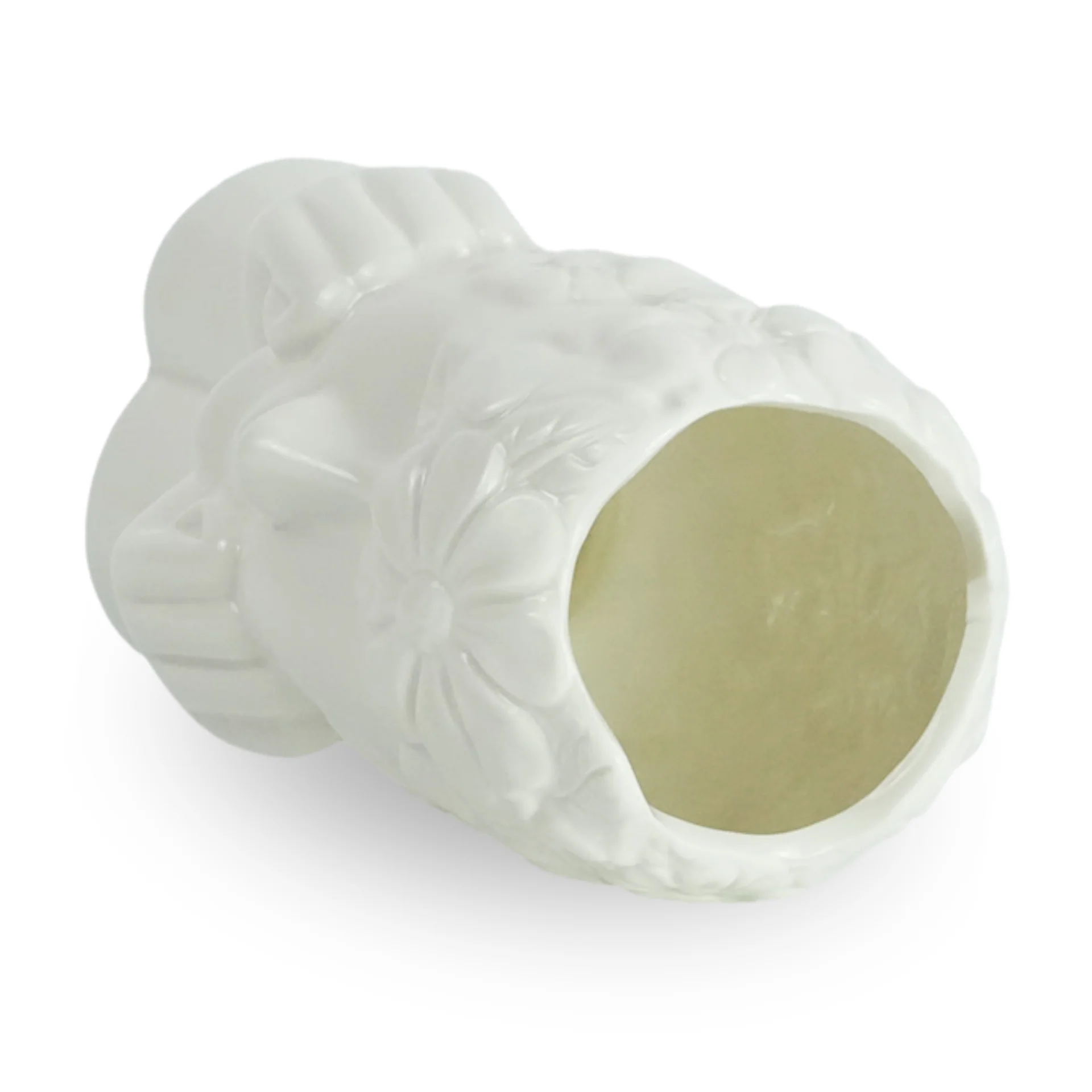Asti - Vase en céramique blanche 19,8 cm - Image 6