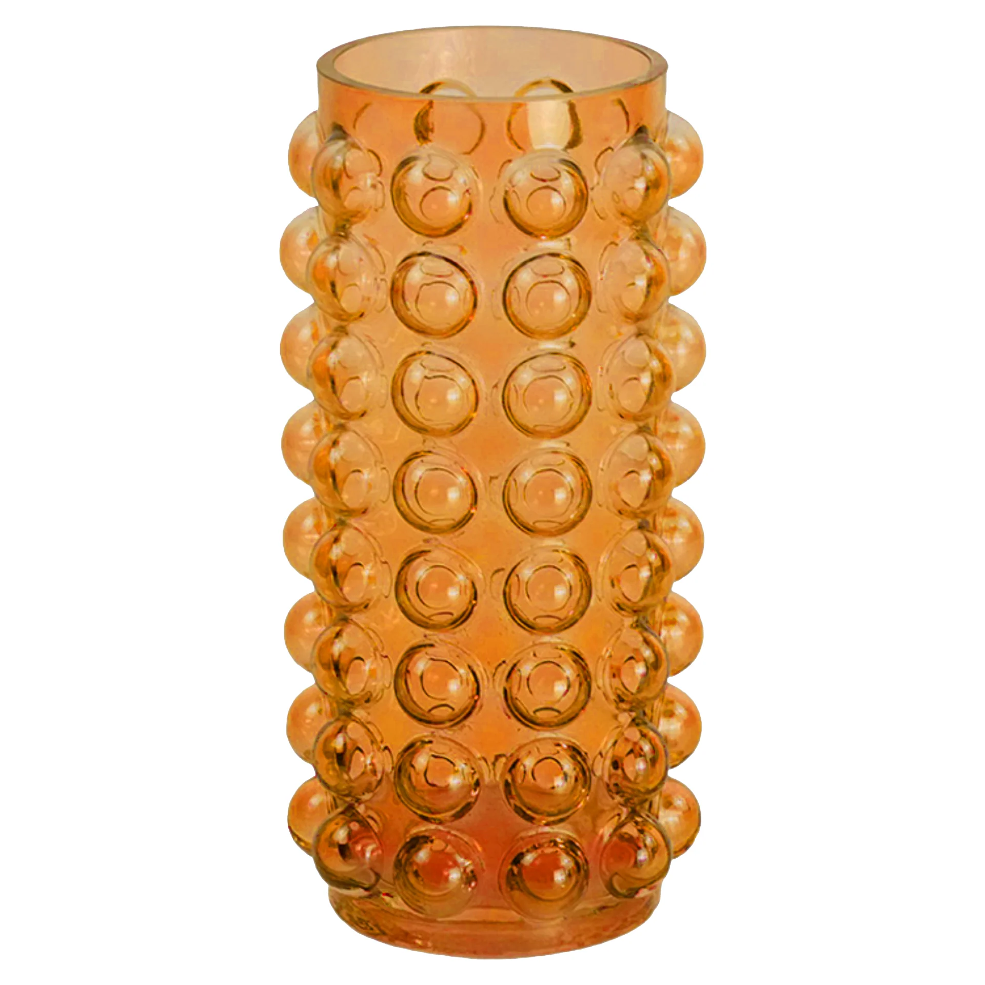 Bea vase en verre ambre 23 cm