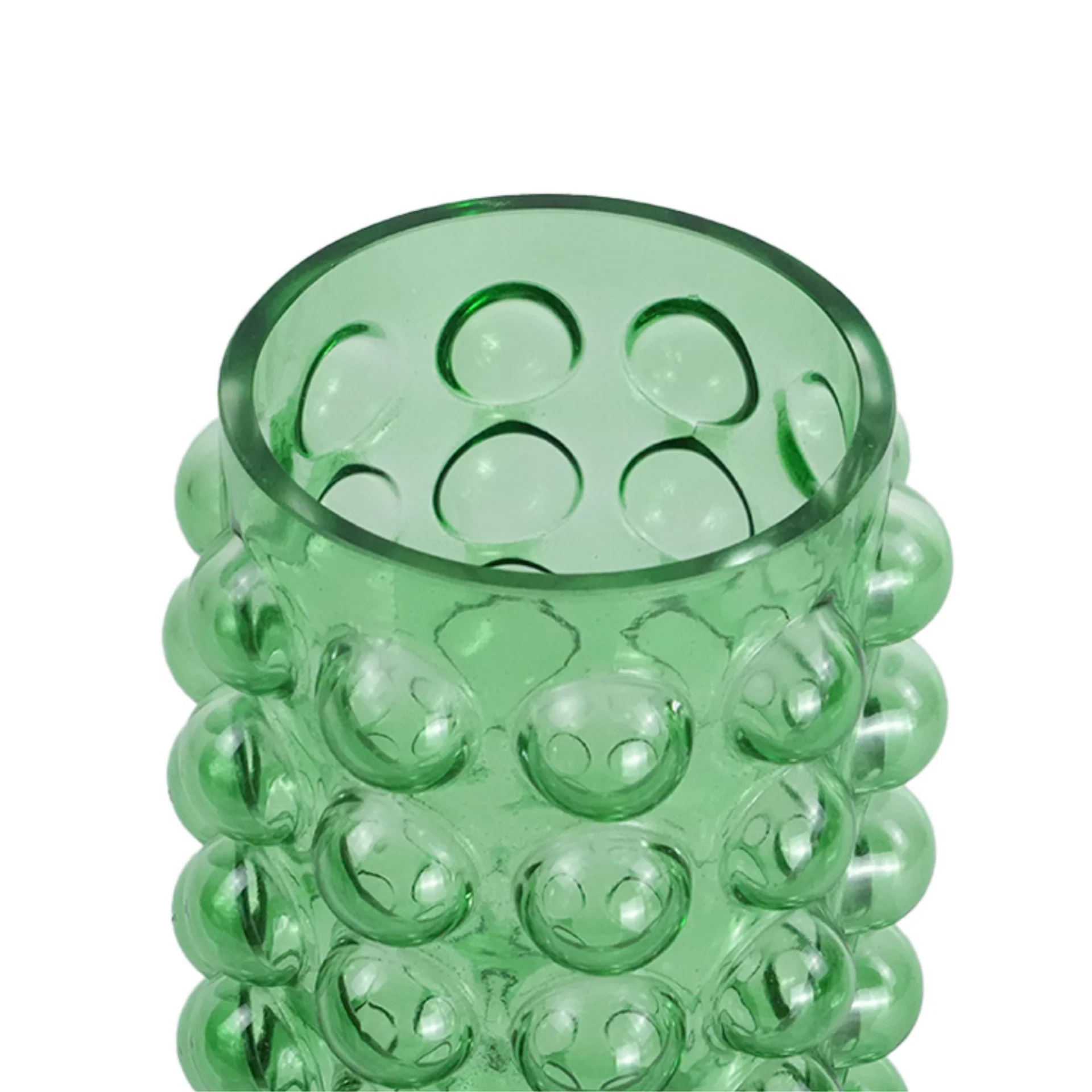Bea vase en verre vert 23 cm - Image 2