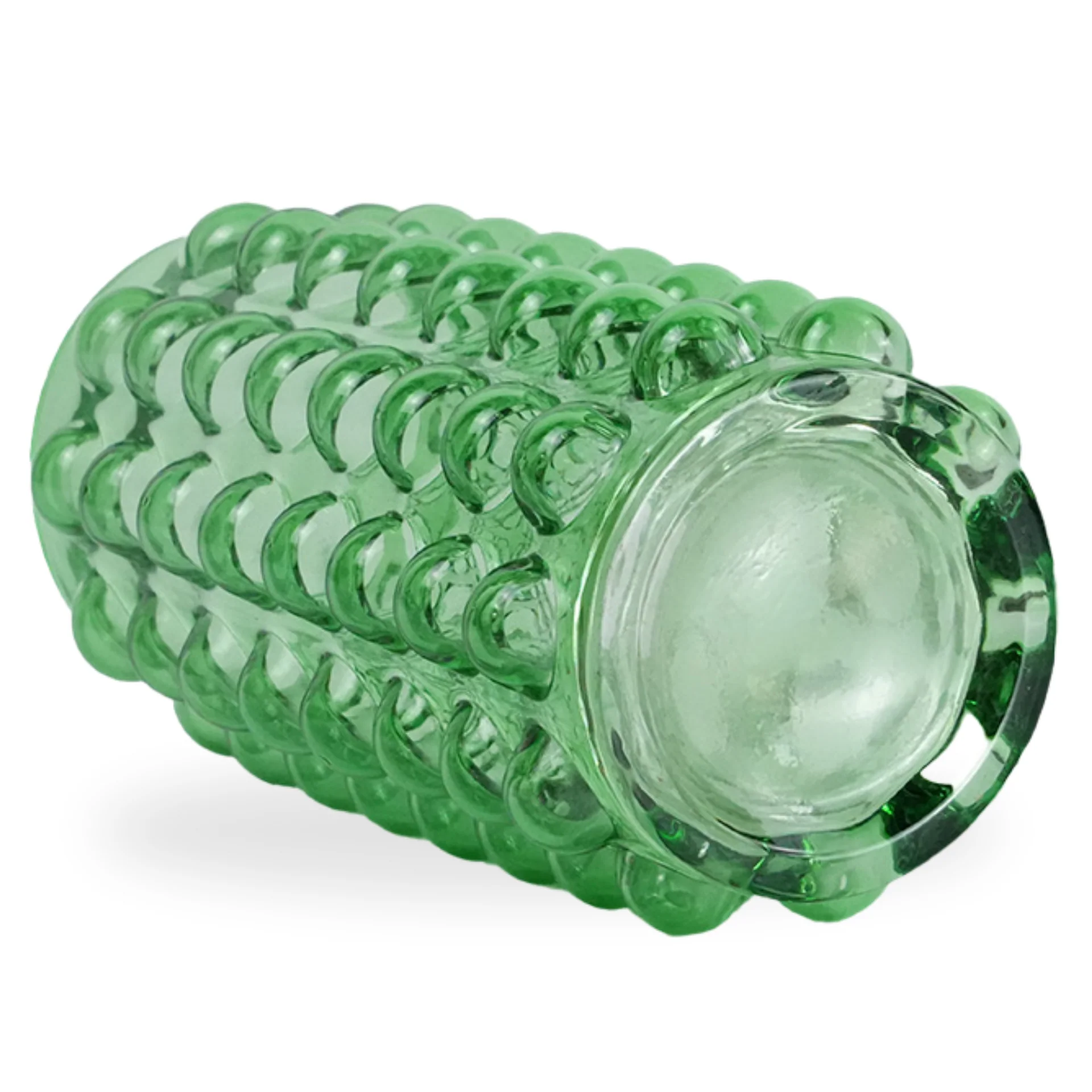 Bea vase en verre vert 23 cm - Image 4