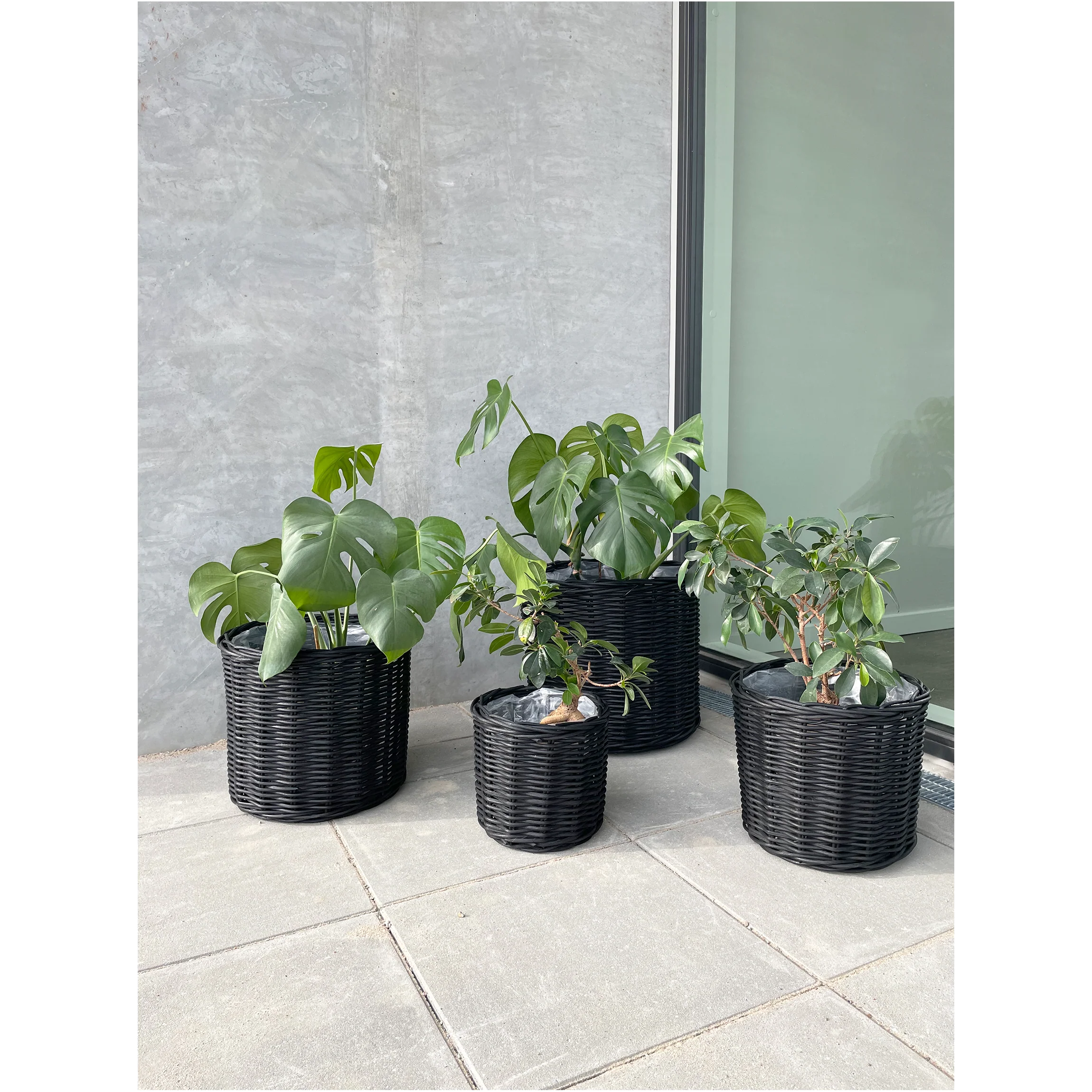 Bella - Corbeille à fruits noire - Lot de 4 pièces - Image 2