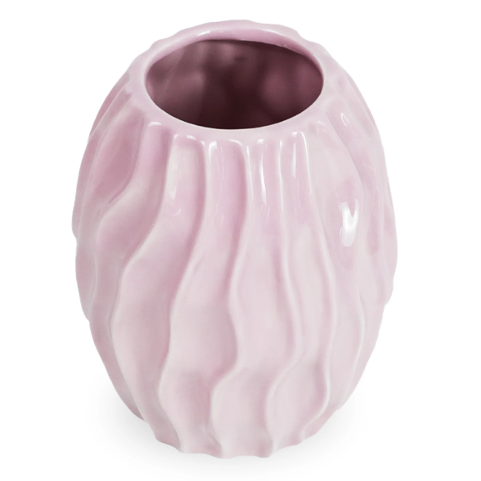 Betty - Vase en céramique rose 15,4 cm - Image 3