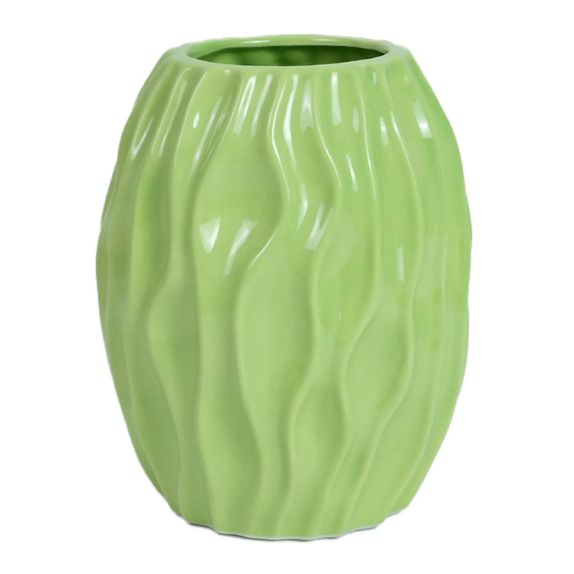 Betty - Vase en céramique verte 15,4 cm