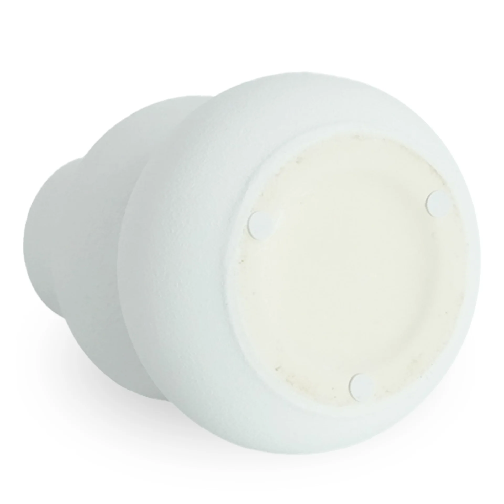 Bliss vase en céramique blanche 19,5 cm - Image 3