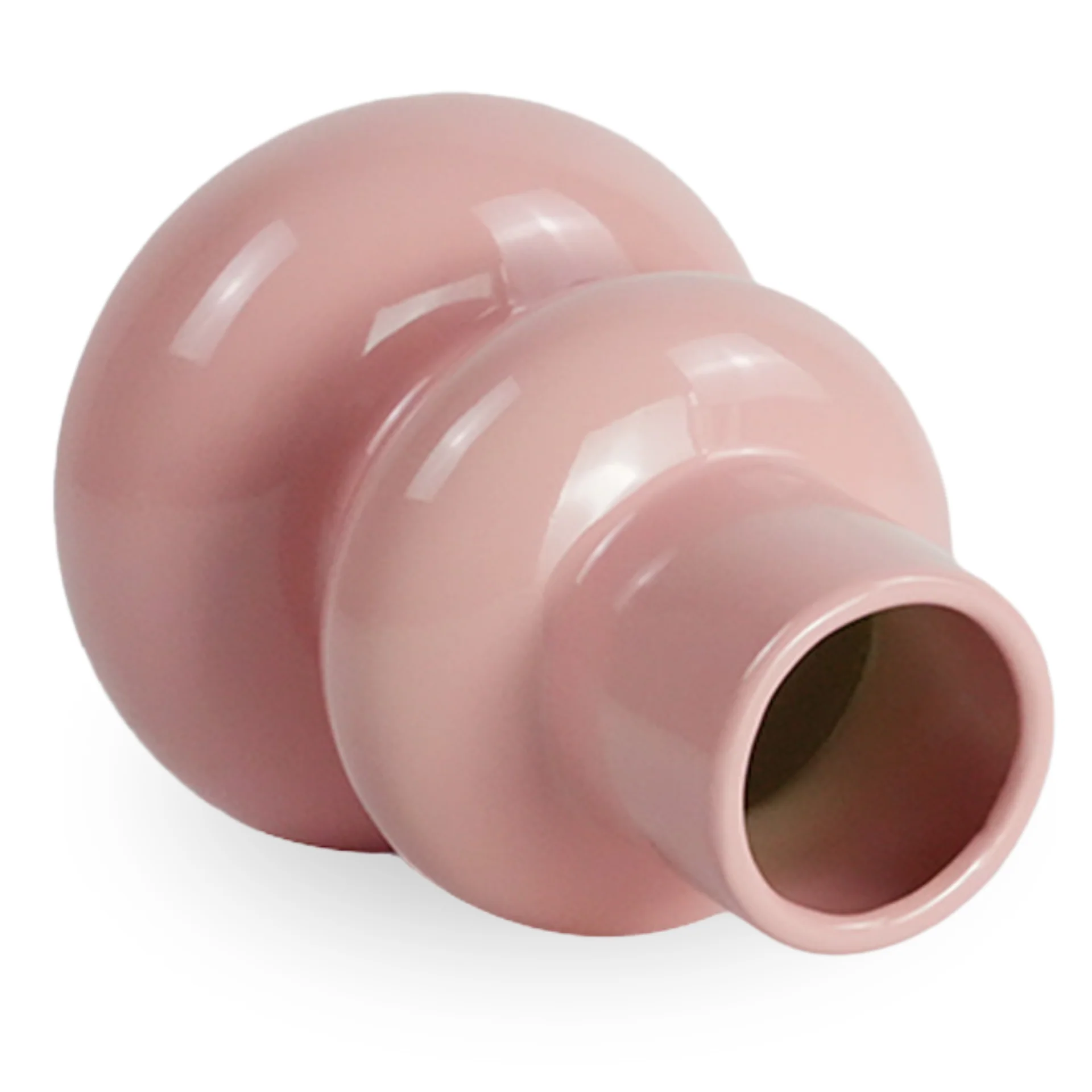 Bliss vase en céramique rose 19,5 cm - Image 3