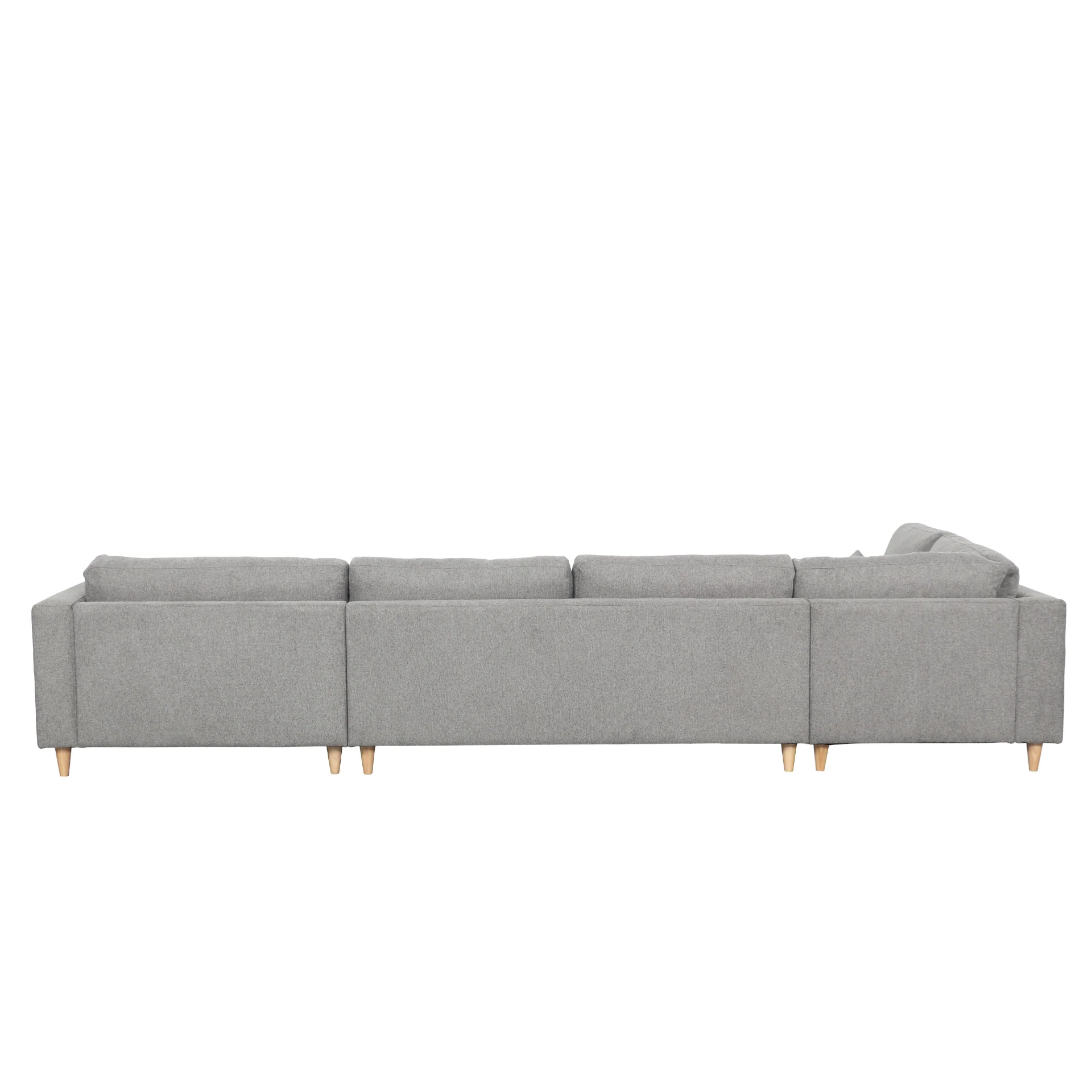 Brandy - Canapé d'angle droit gris avec méridienne L:366 x P:211 x H:80 cm - Image 6