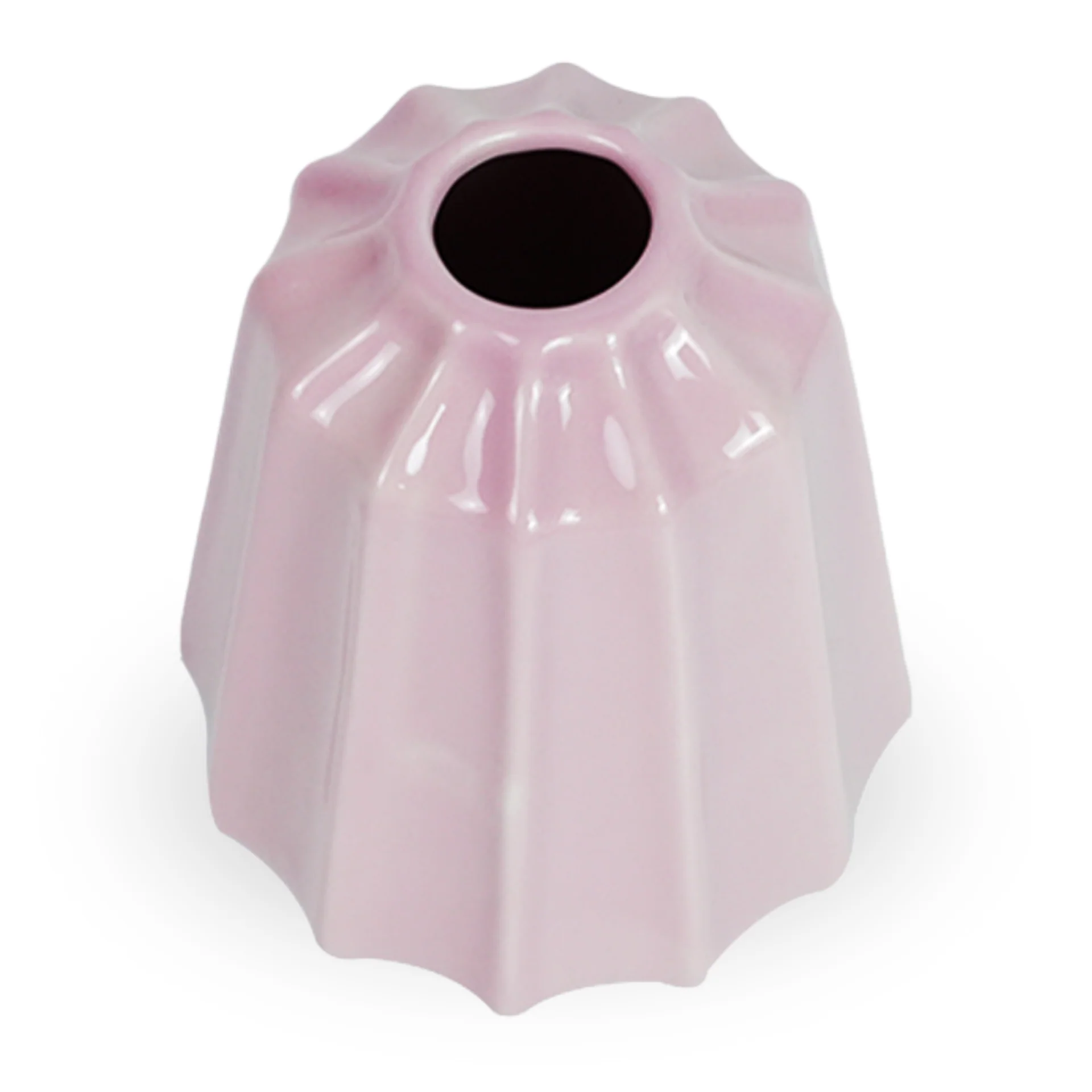 Caddi vase en céramique rose 15 cm - Image 2