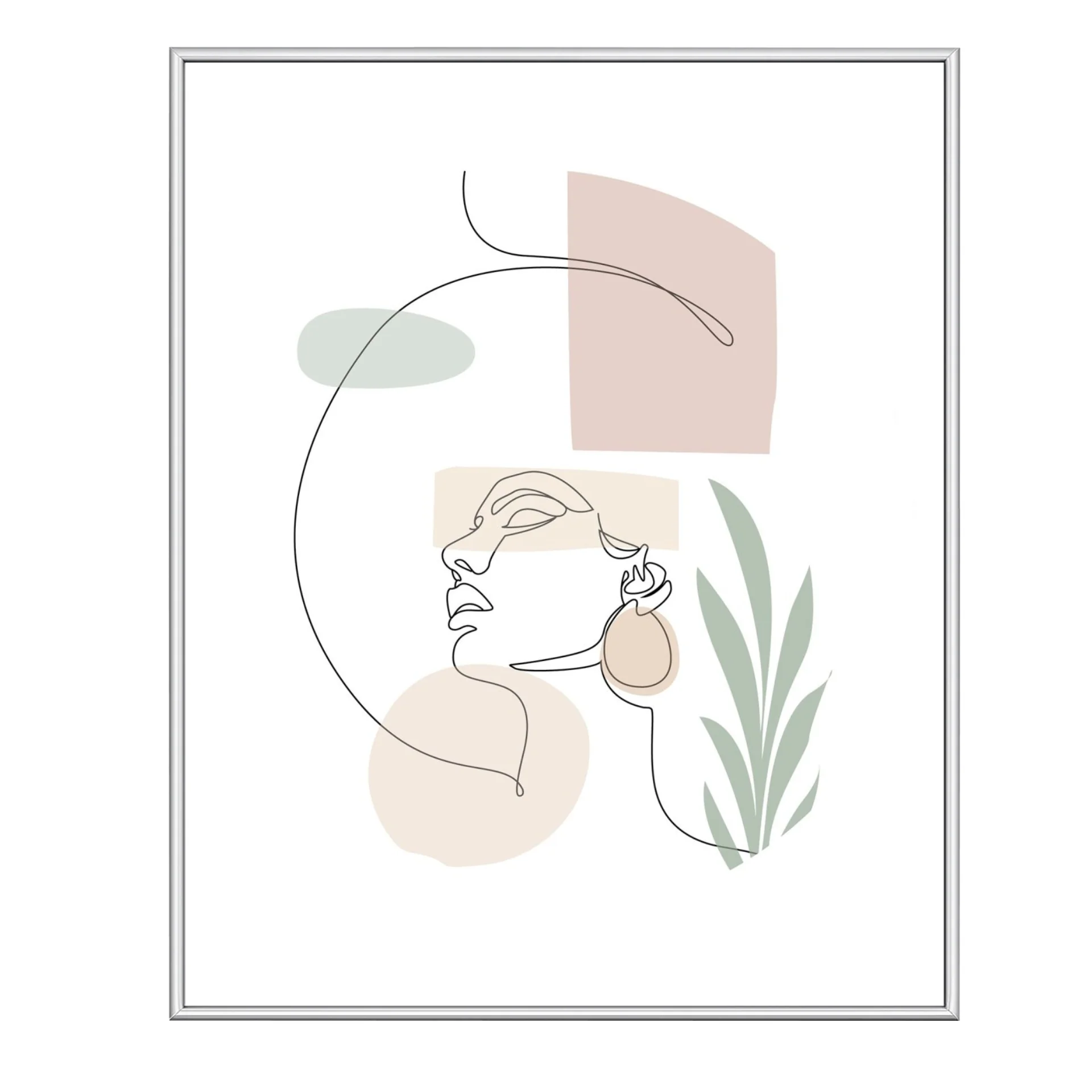 Cadre photo Malina PVC brillant Argent 30x40 cm