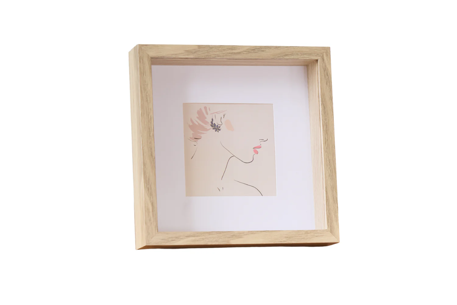 Cadre photo Salma profond Chêne 25x25 cm