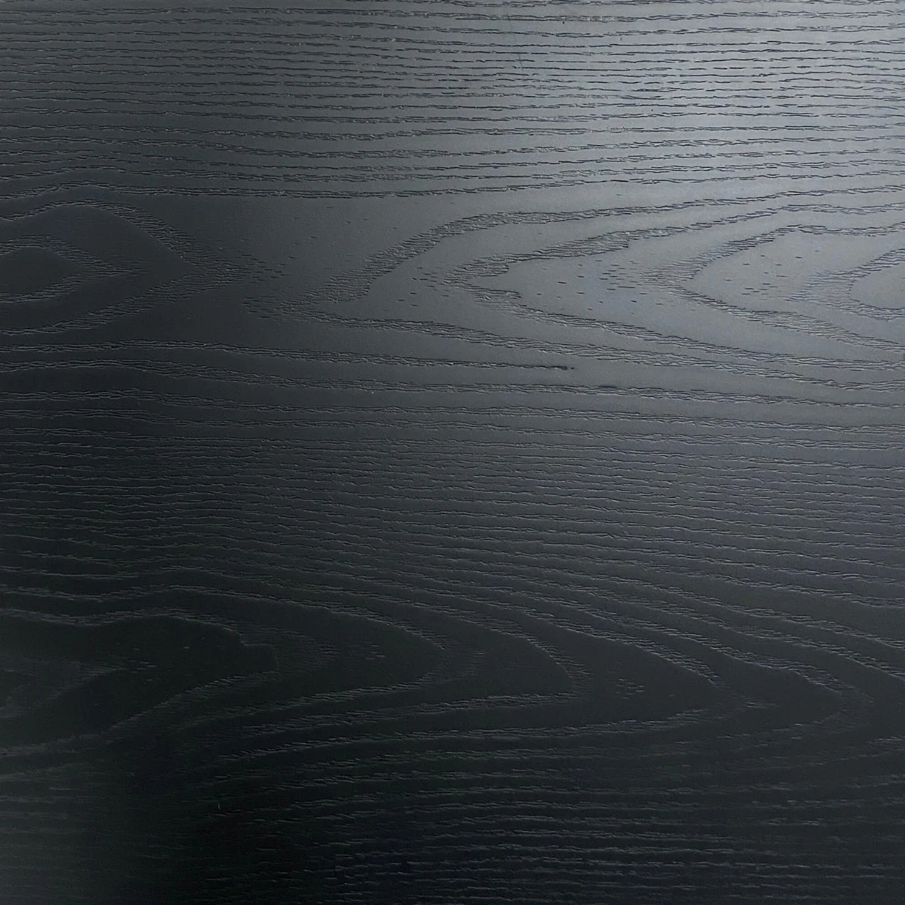 Carisma Table à manger ovale en lamelles noir 200 x 100 cm avec pied colonne - Image 7