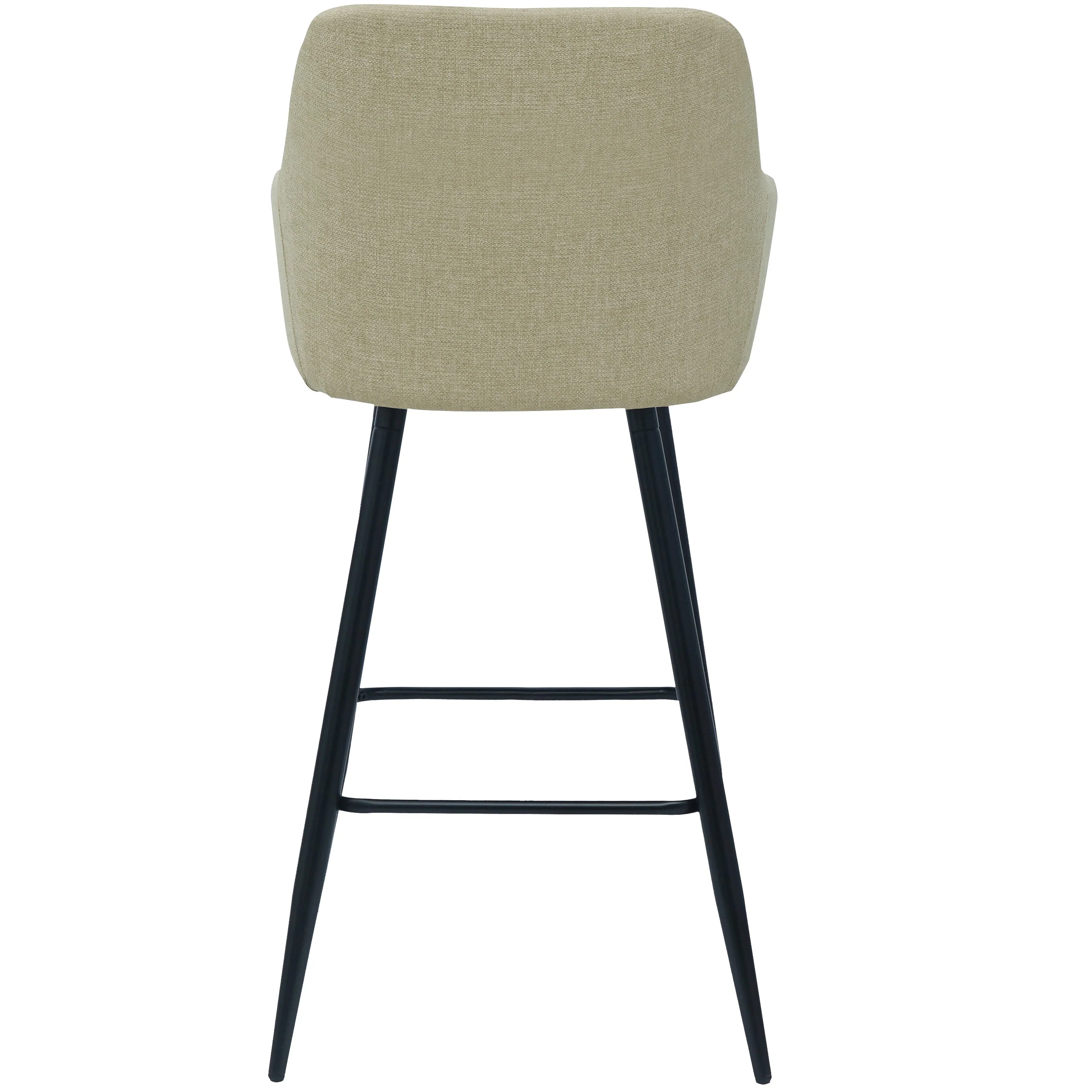 Carlo - Tabouret beige avec accoudoirs 65 cm - Image 4