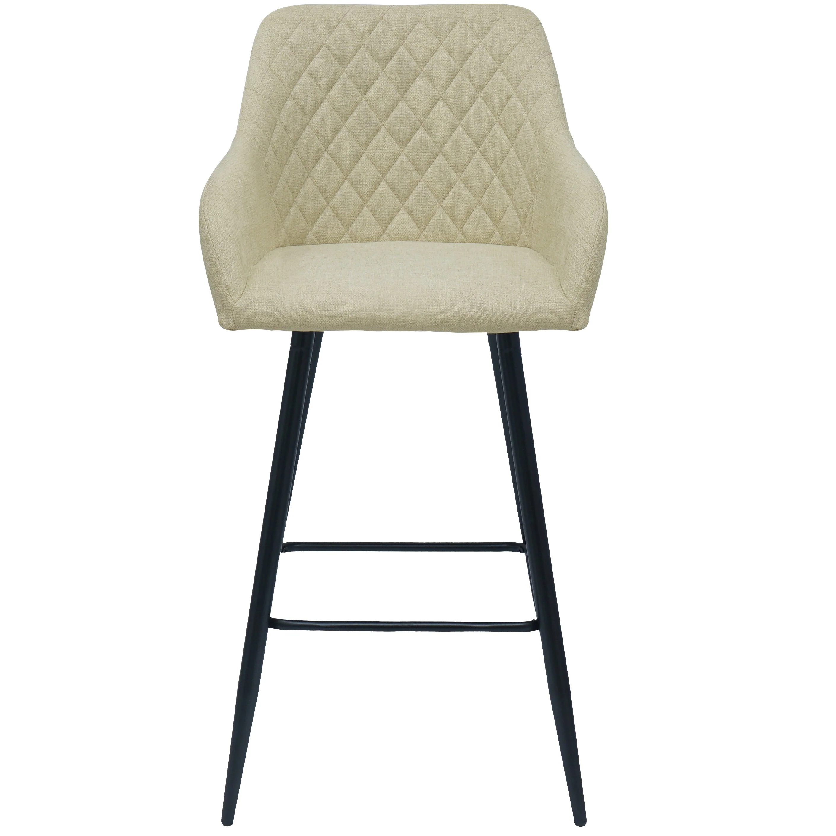 Carlo - Tabouret beige avec accoudoirs 65 cm - Image 5