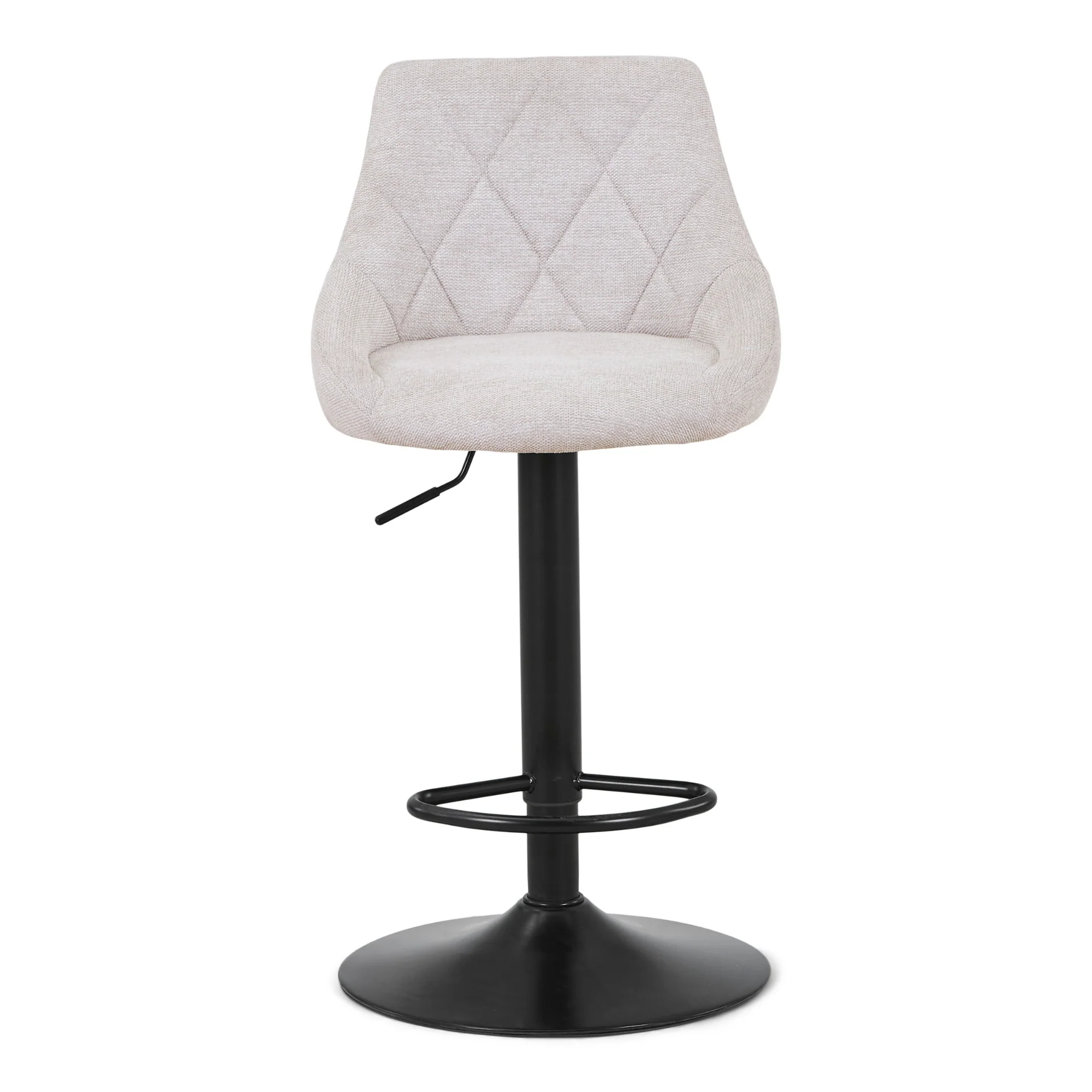 Cassie - tabouret de bar beige réglable avec fonction de pivotement à 360 degrés - Image 2
