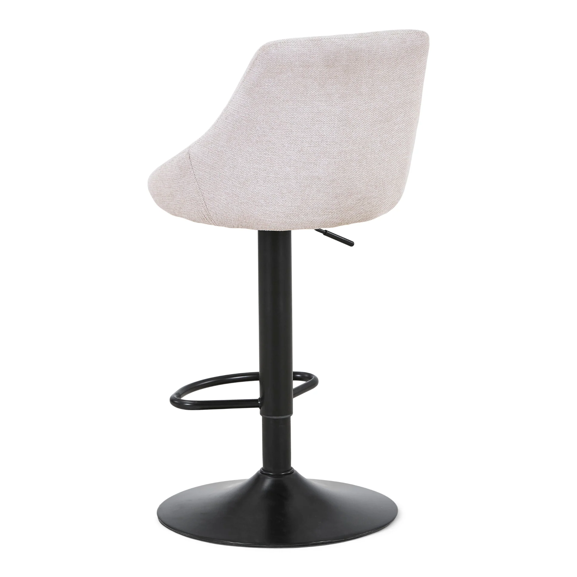 Cassie - tabouret de bar beige réglable avec fonction de pivotement à 360 degrés - Image 4