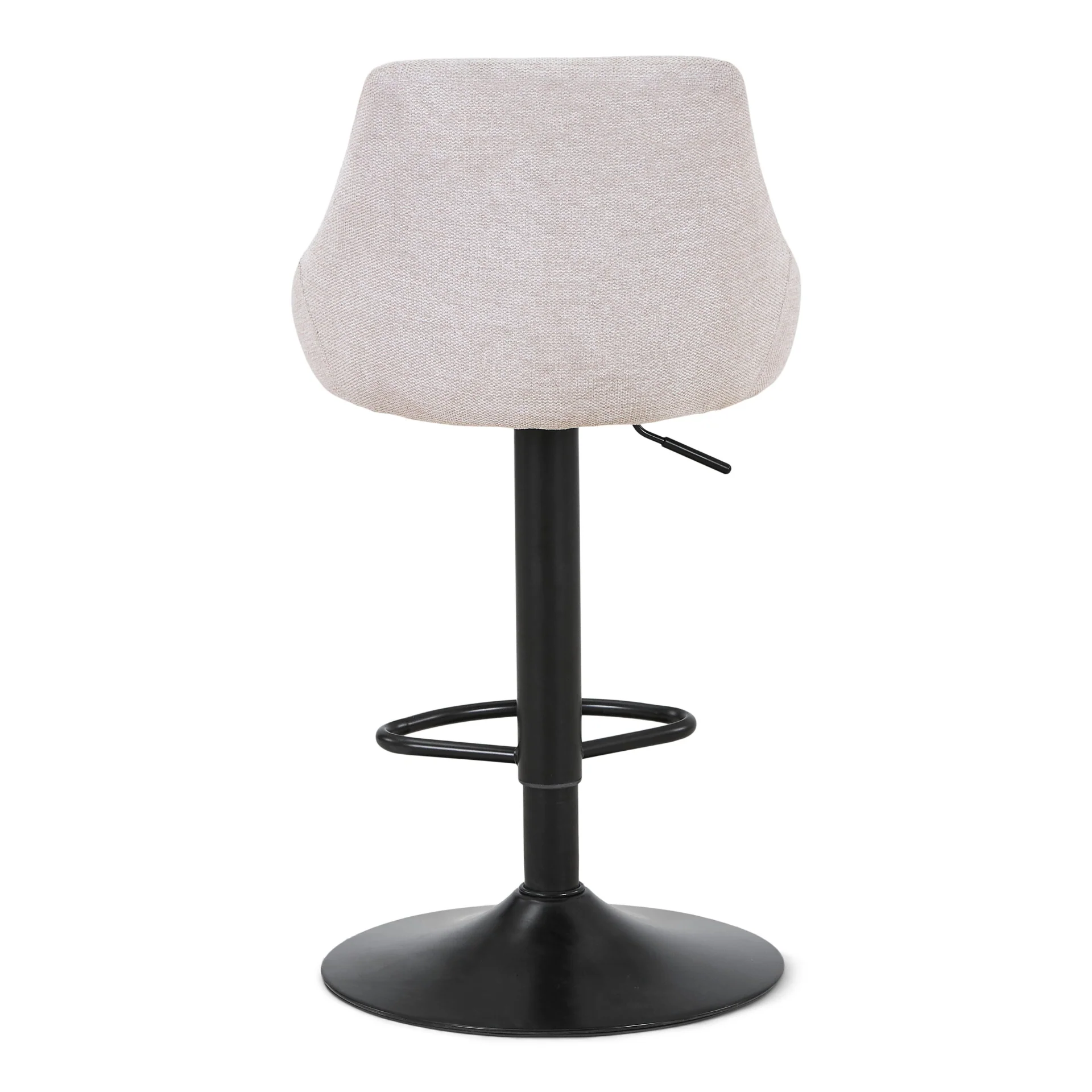 Cassie - tabouret de bar beige réglable avec fonction de pivotement à 360 degrés - Image 5