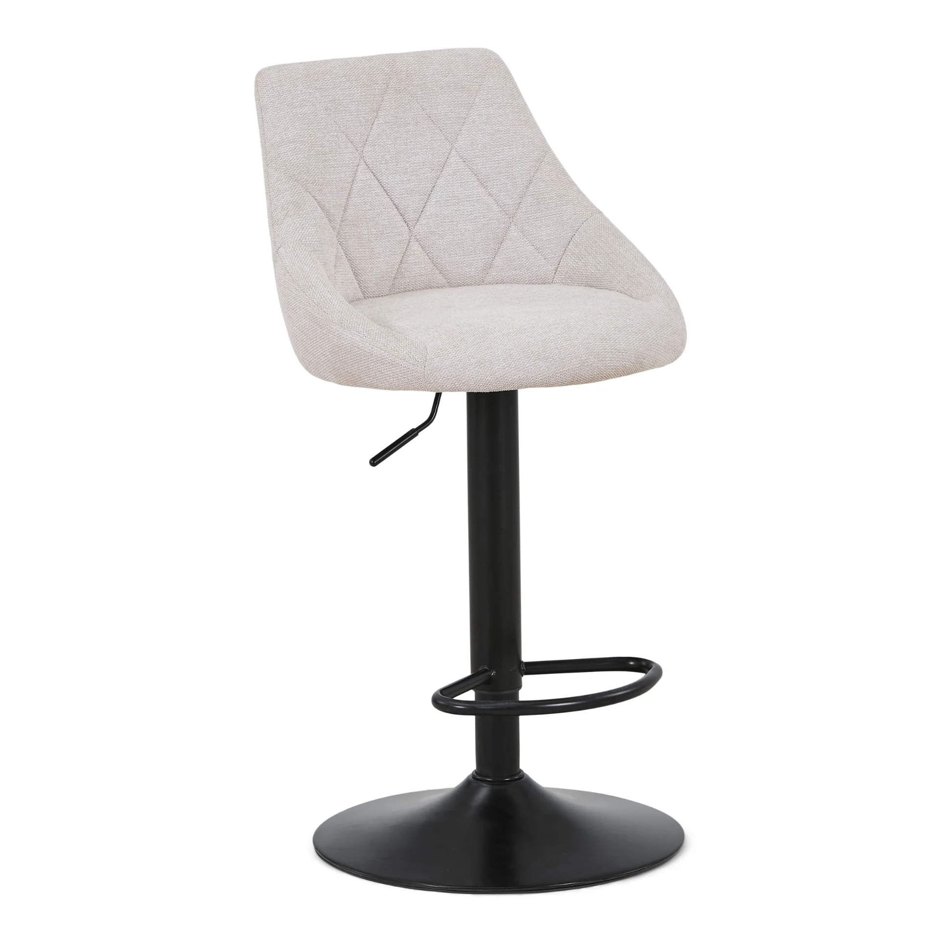 Cassie - tabouret de bar beige réglable avec fonction de pivotement à 360 degrés - Image 6