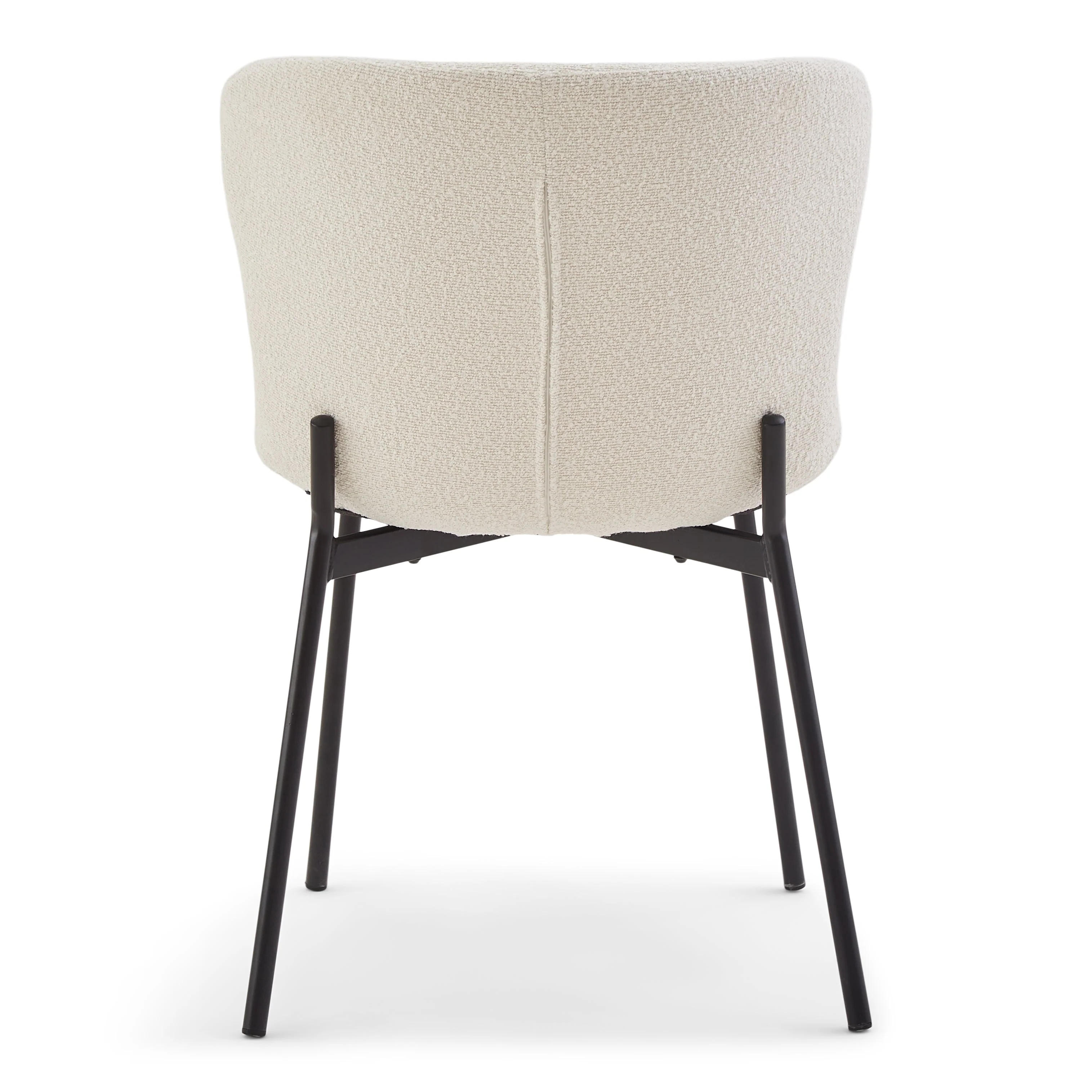 Adena Chaise de salle à manger - Bouclé blanc - Image 3
