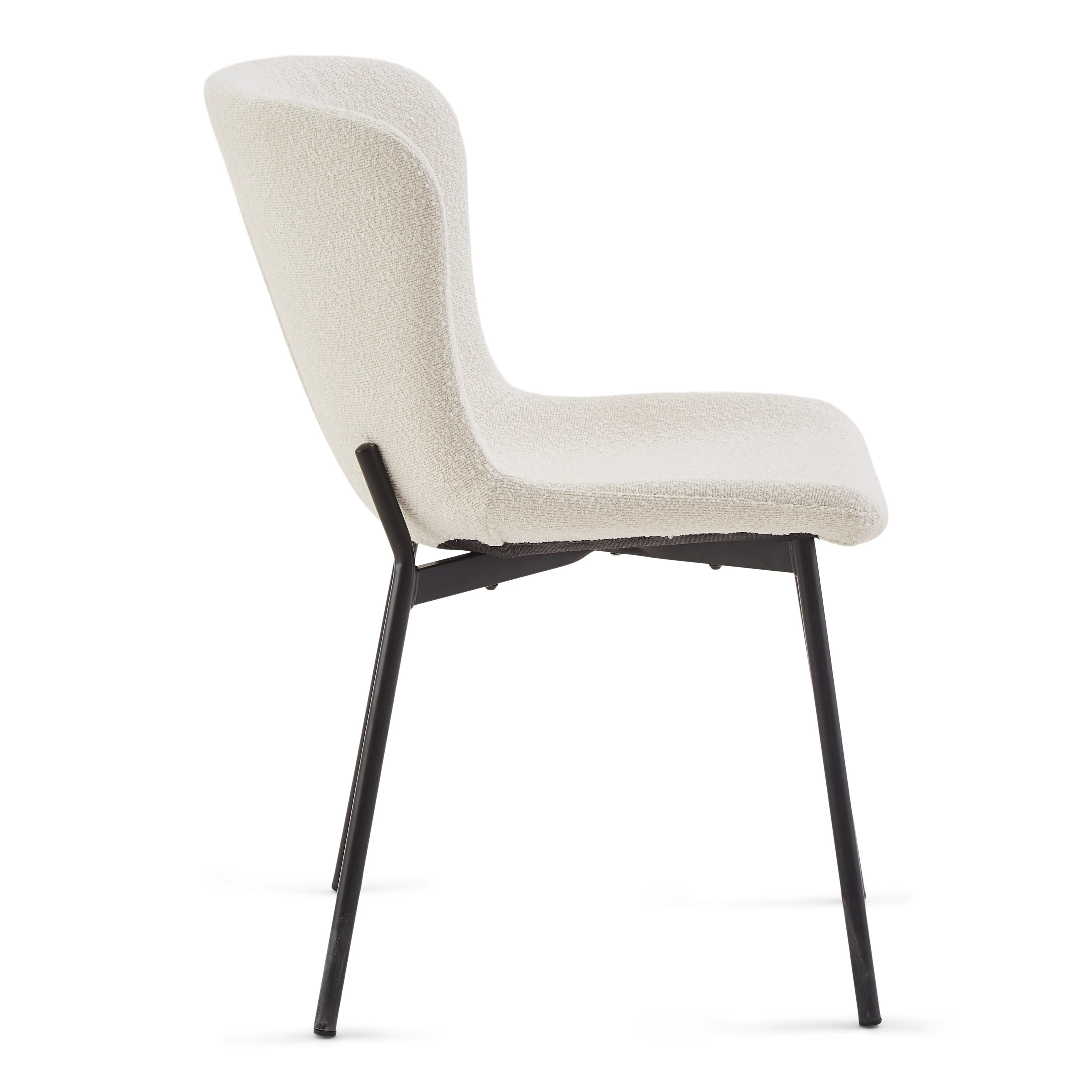 Adena Chaise de salle à manger - Bouclé blanc - Image 4