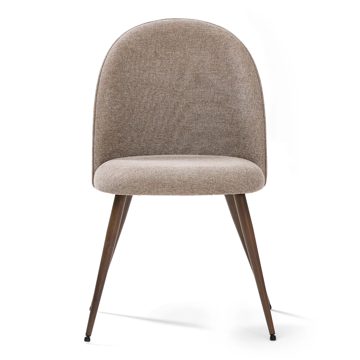 Annika Chaise de salle à manger - textile sable et aspect chêne fumé - Image 10