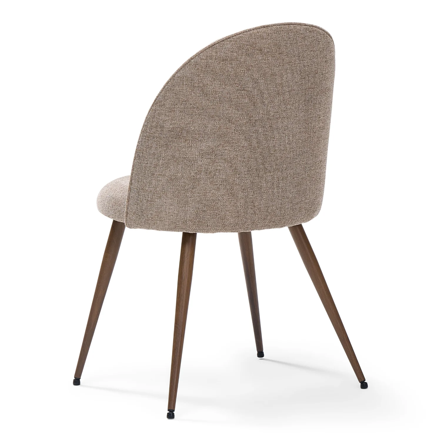 Annika Chaise de salle à manger - textile sable et aspect chêne fumé - Image 9