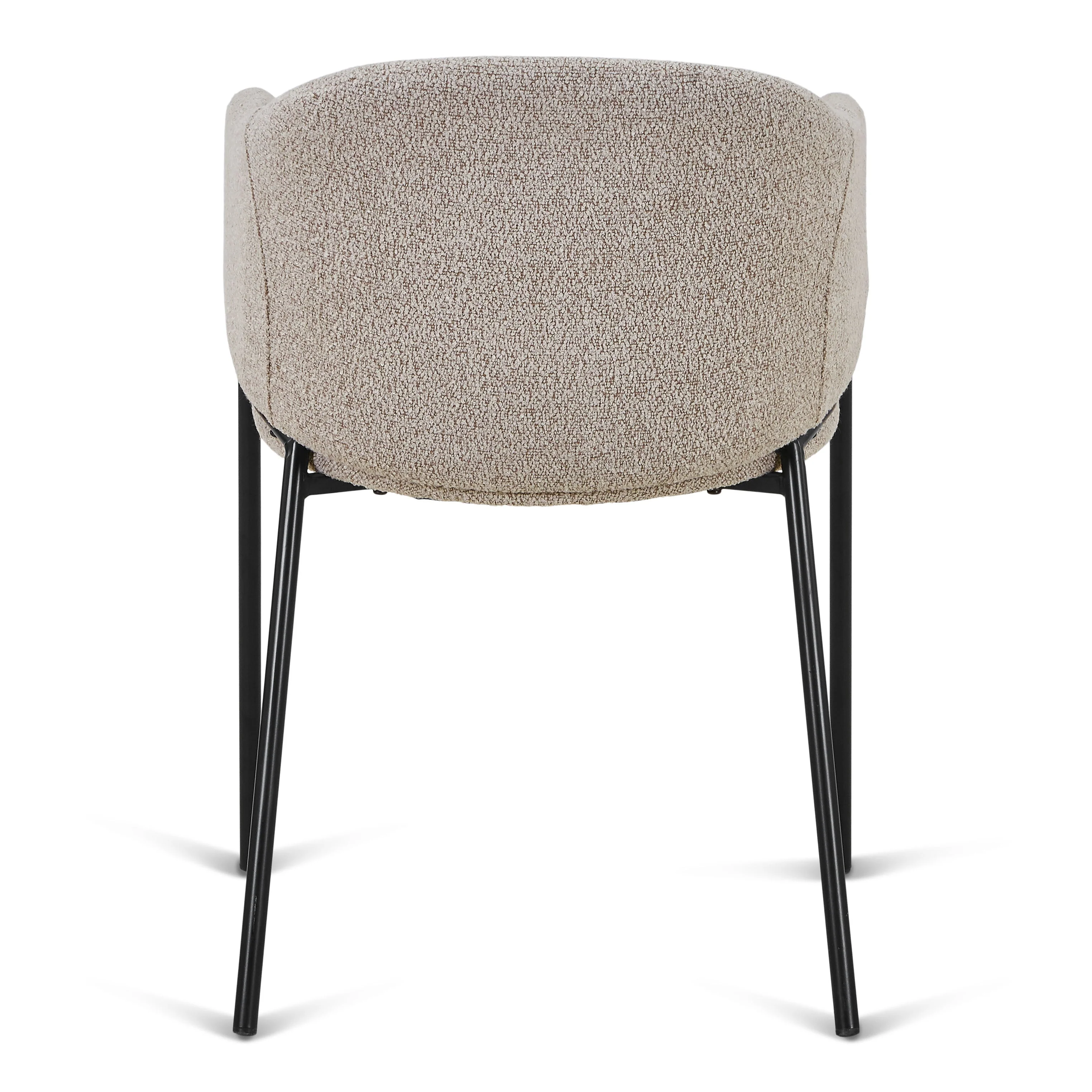 Carolina - Chaise de salle à manger en bouclé beige - Image 7