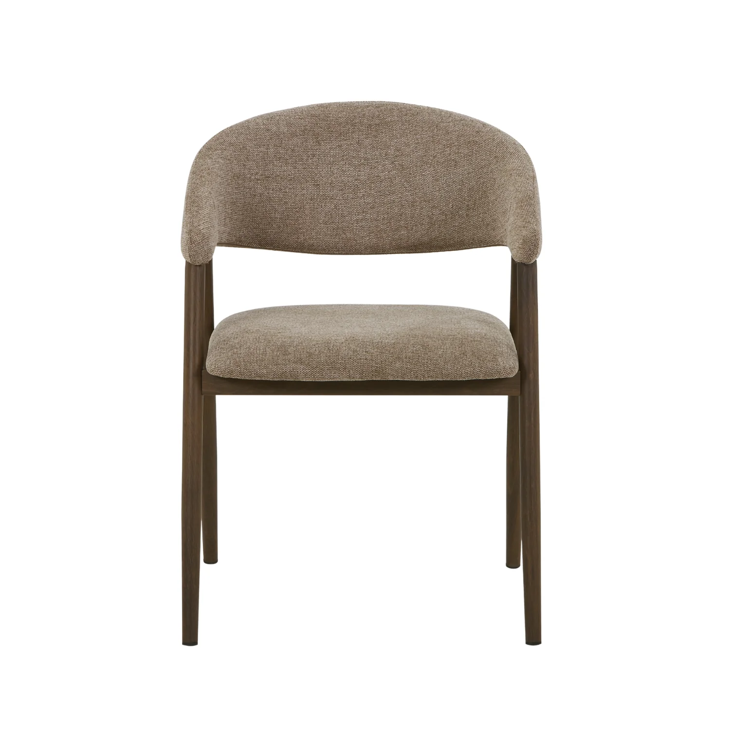 Chaise de salle à manger Ebba - Textile sable avec pieds en chêne fumé - Image 3