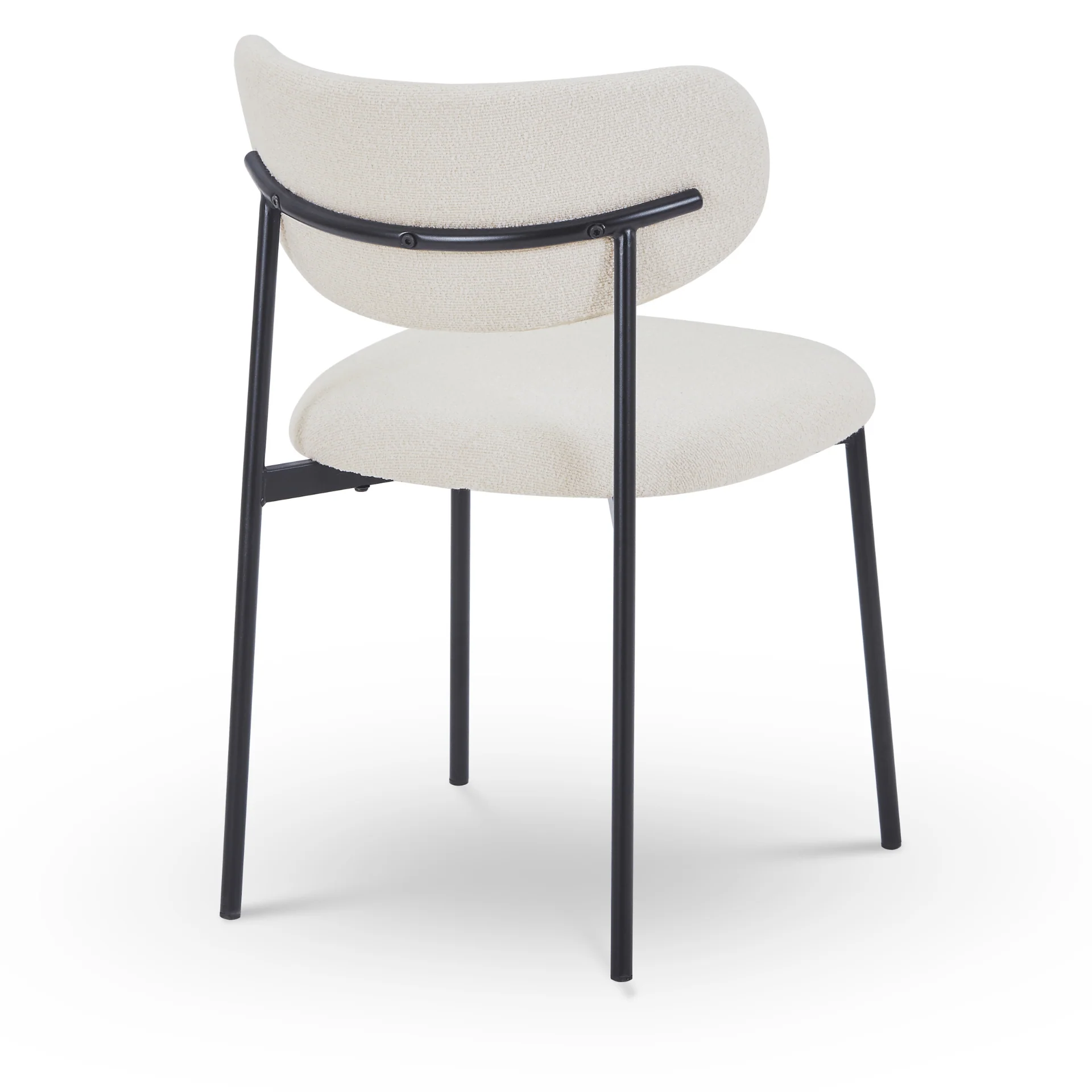 Chaise de salle à manger Lucinda - Bouclé blanc - Image 3