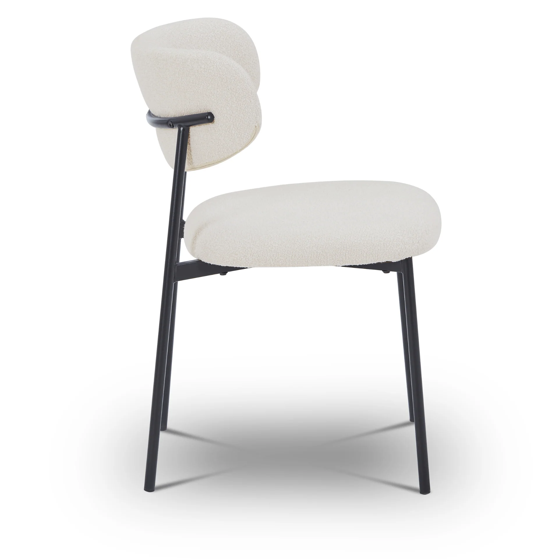 Chaise de salle à manger Lucinda - Bouclé blanc - Image 5