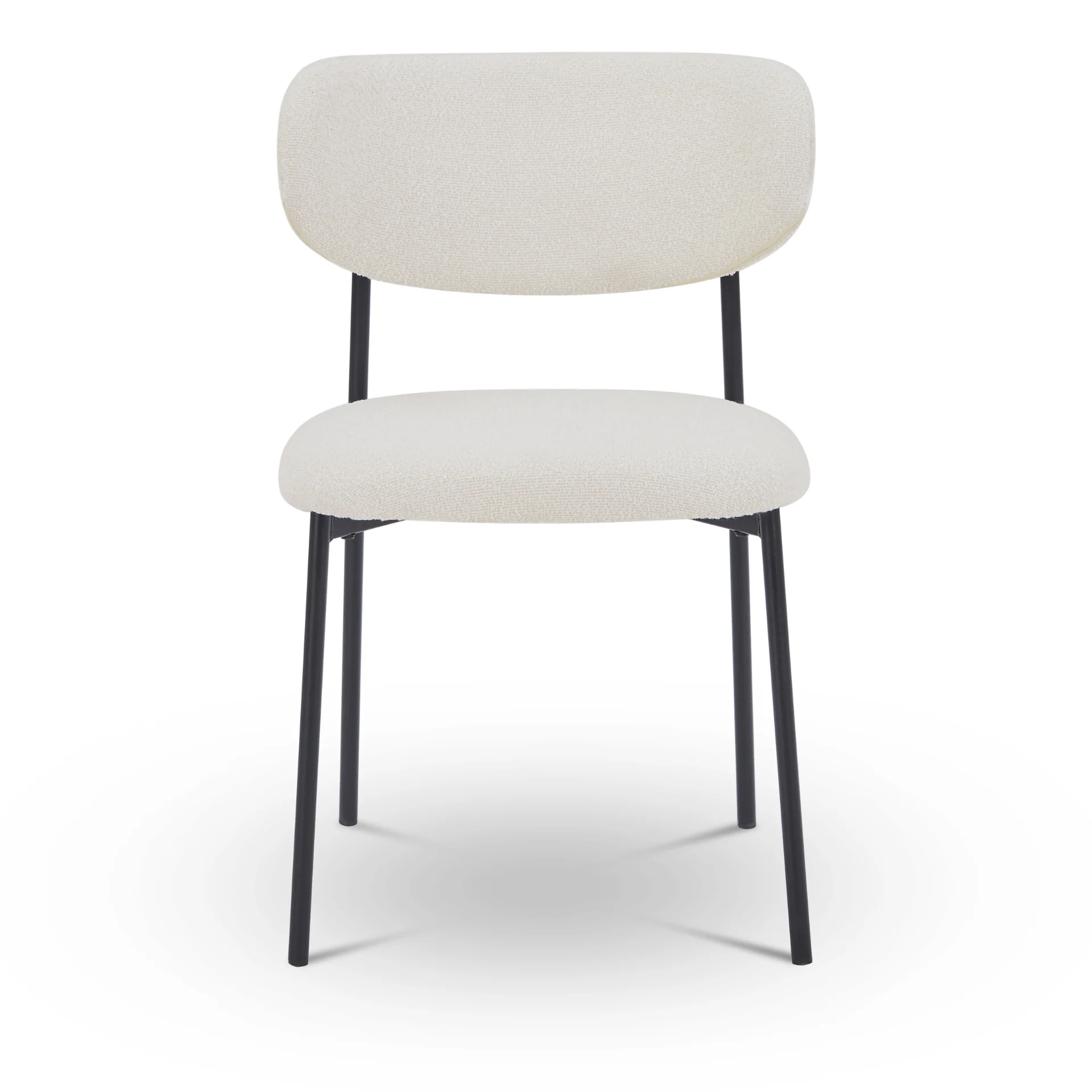 Chaise de salle à manger Lucinda - Bouclé blanc - Image 6