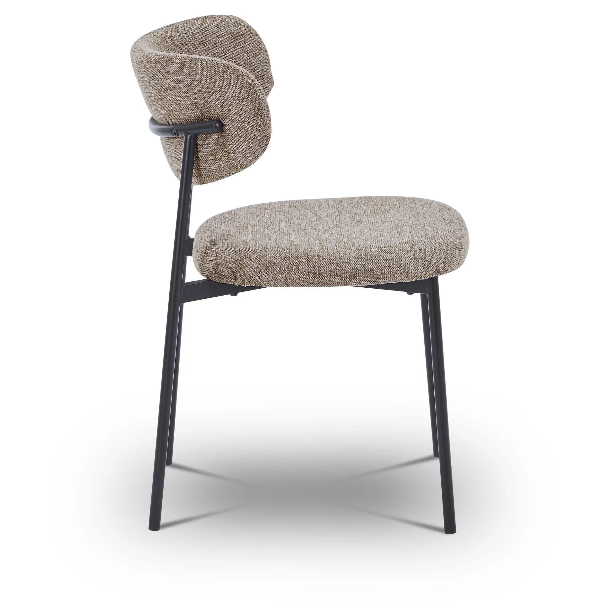 Chaise de salle à manger Lucinda - Tissu sable - Image 3