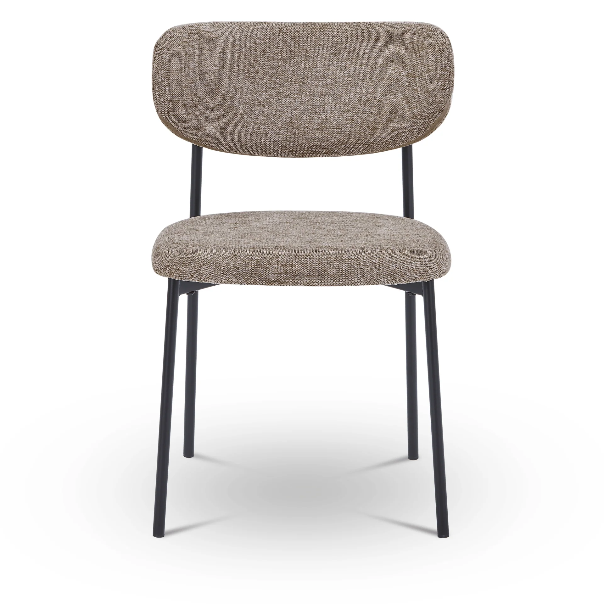 Chaise de salle à manger Lucinda - Tissu sable - Image 4