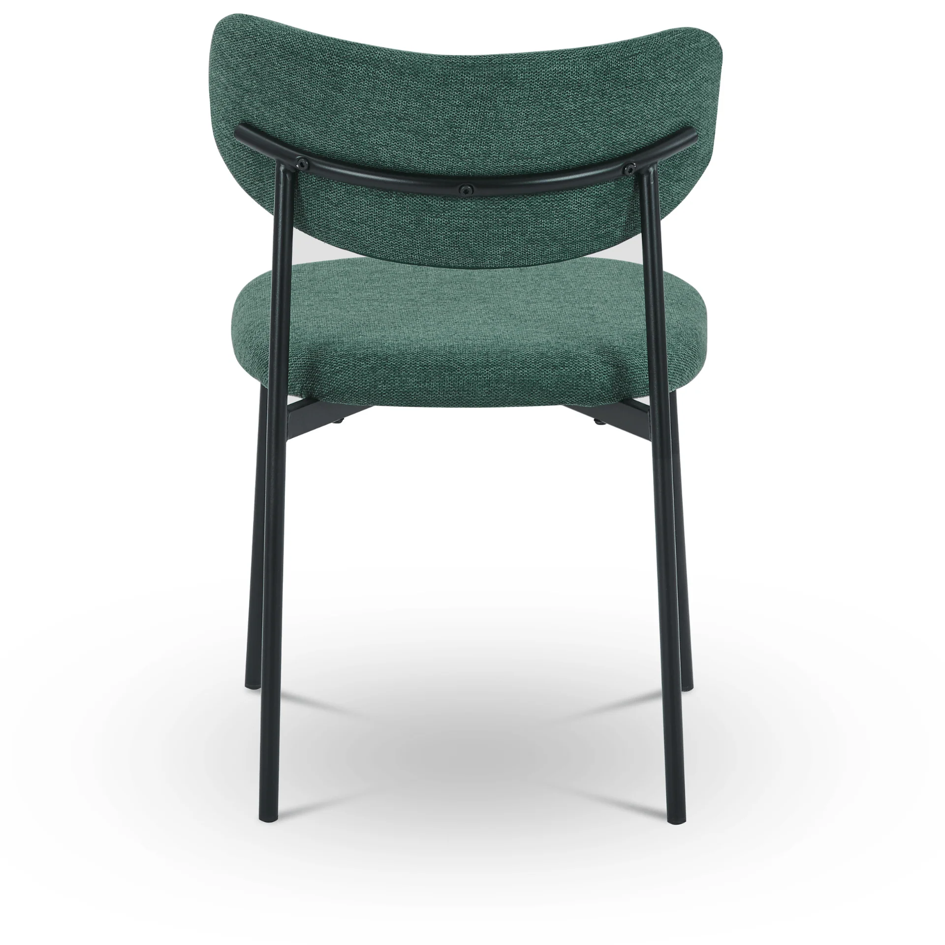 Chaise de salle à manger Lucinda - Tissu vert - Image 6