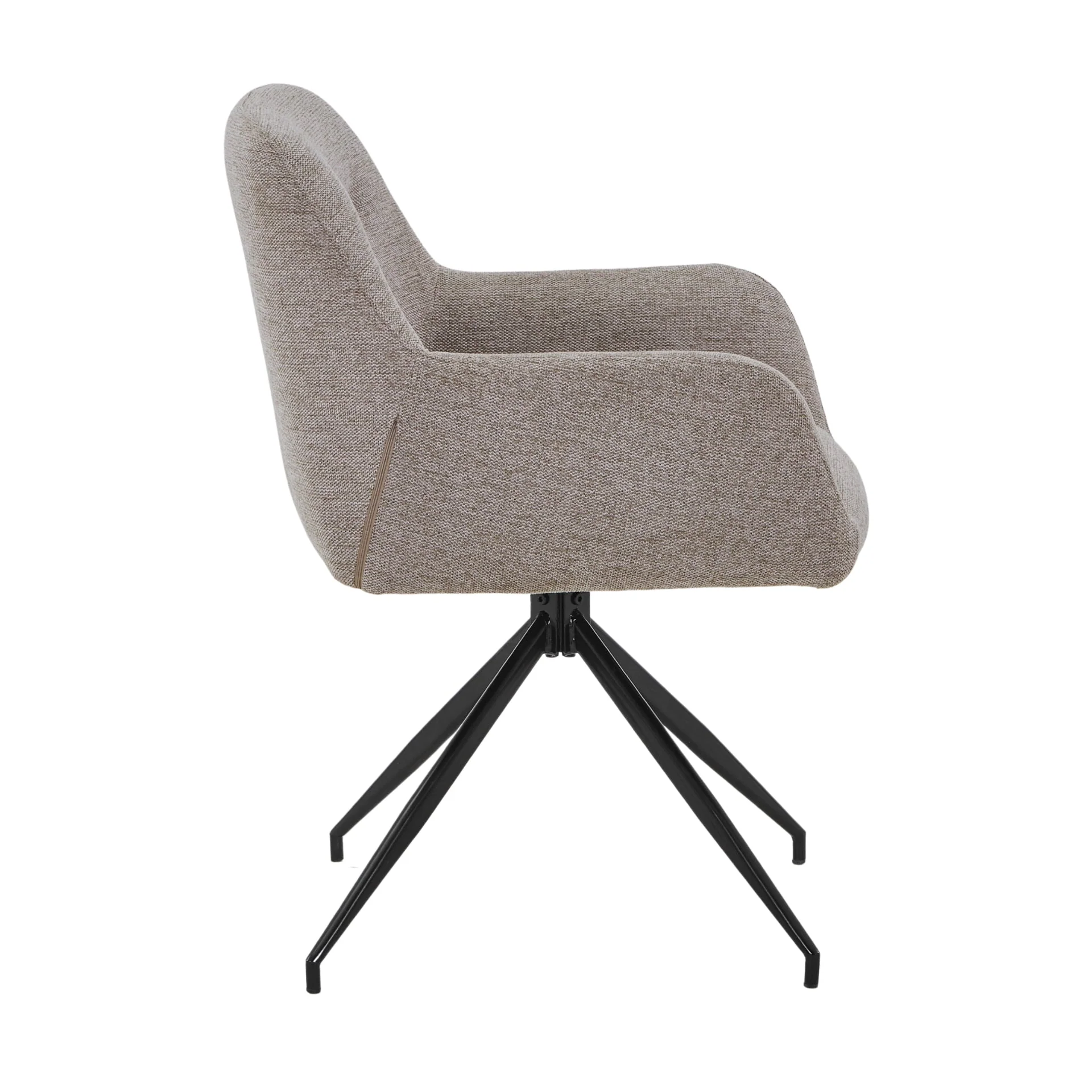 Ofelia chaise de salle à manger - Sand Avec fonction pivotante à 360 degrés - Image 4