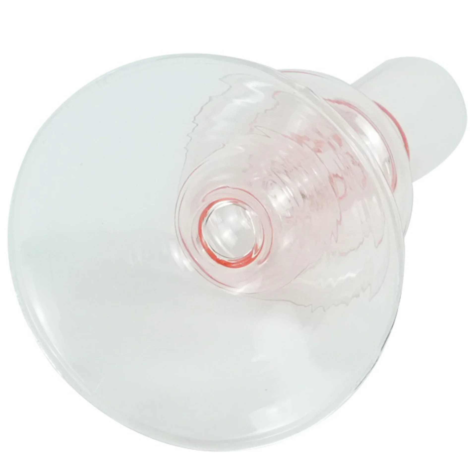 Chicka bougeoir en verre rose 21 cm - Image 4