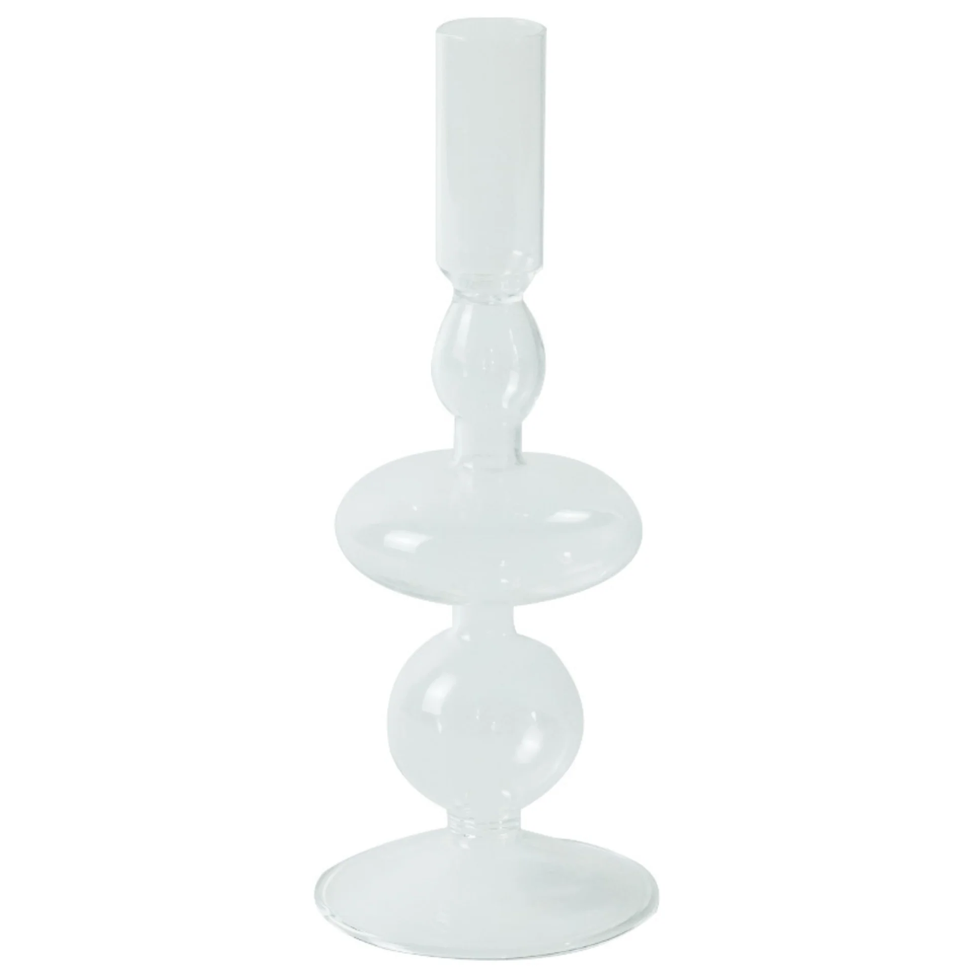 Chicka bougeoir en verre transparent 21 cm - Image 3