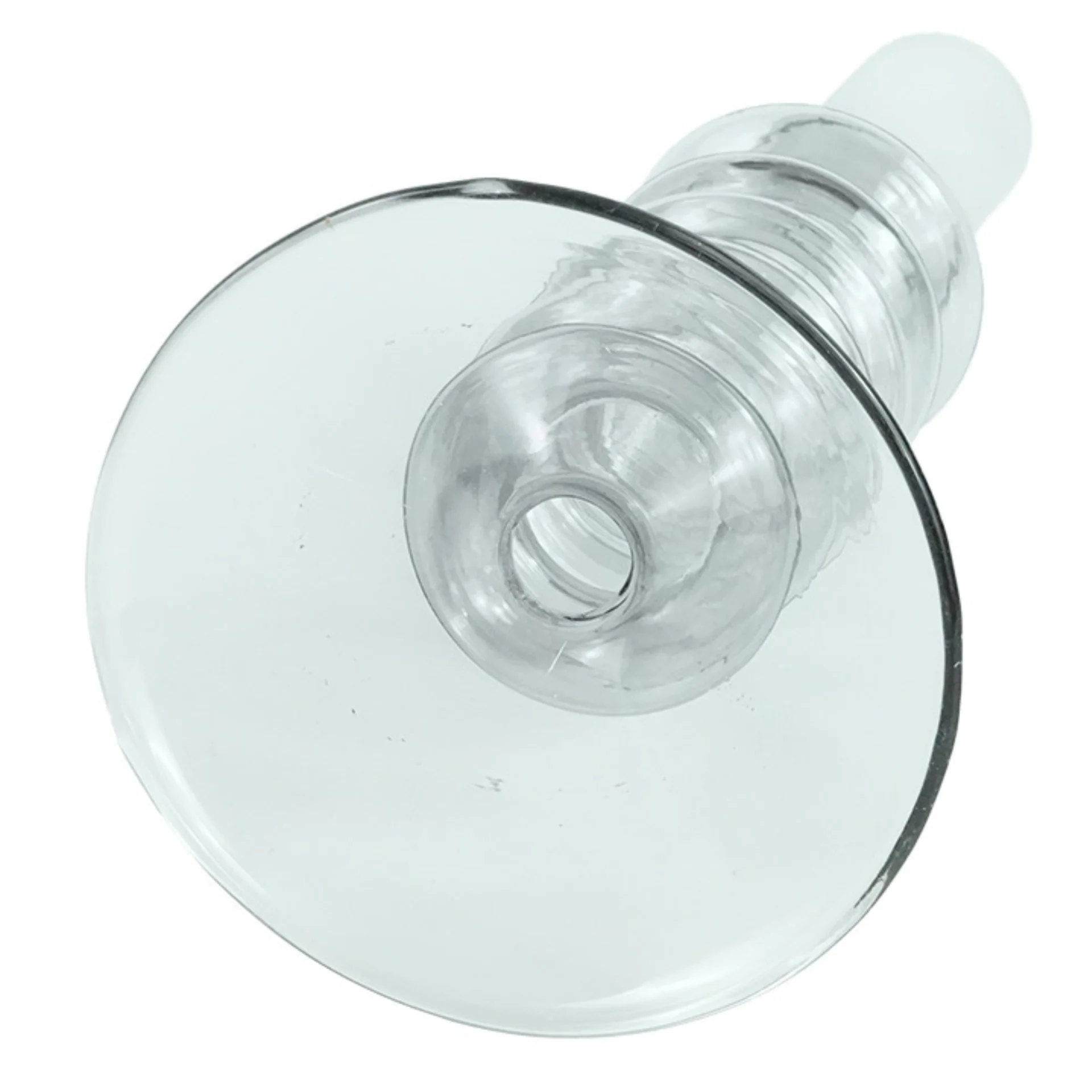 Chili porte-bougie en verre gris 21 cm - Image 4