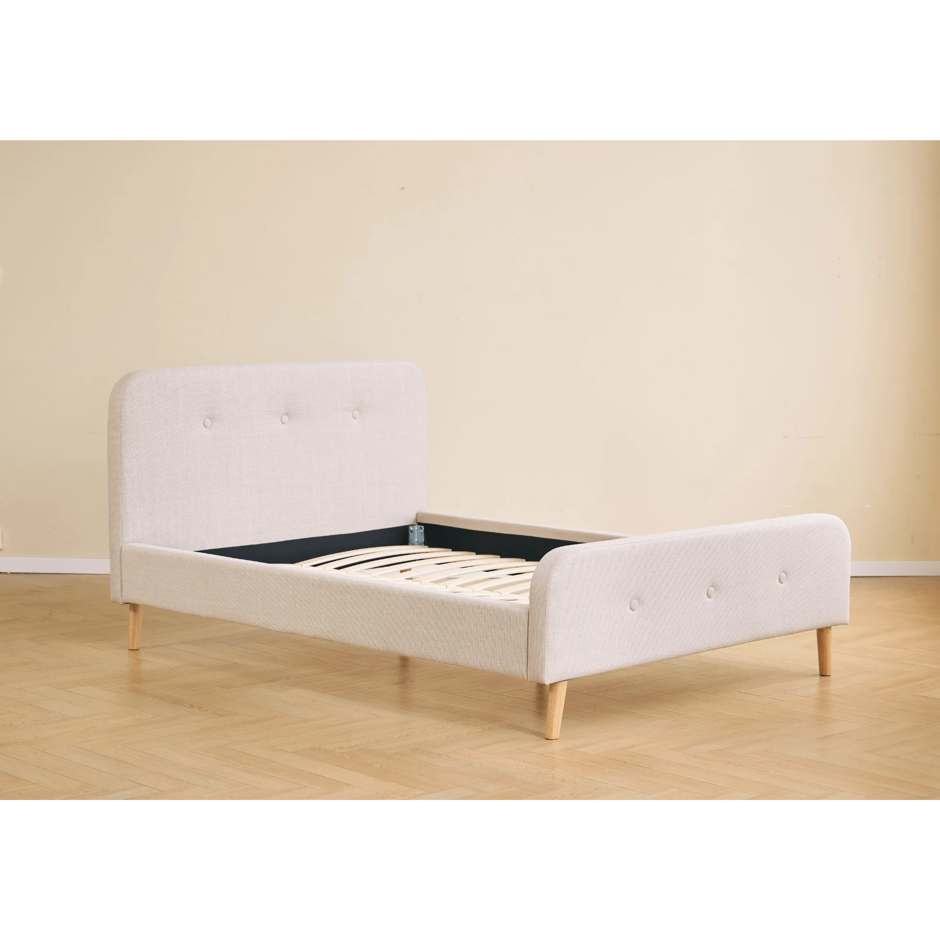 Cadre de lit Christian en beige 140x200 cm
