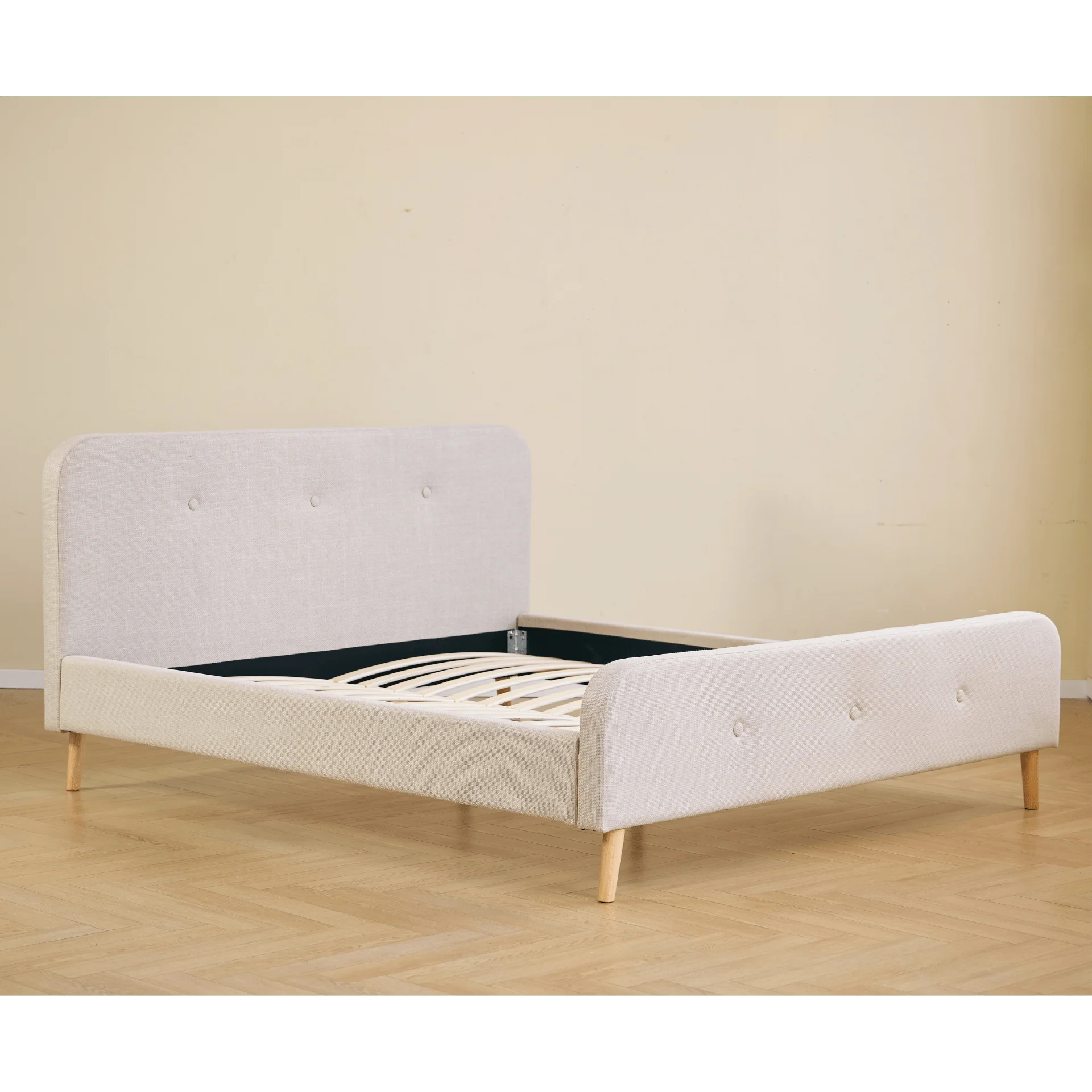 Cadre de lit Christian en beige 180x200 cm - Image 5