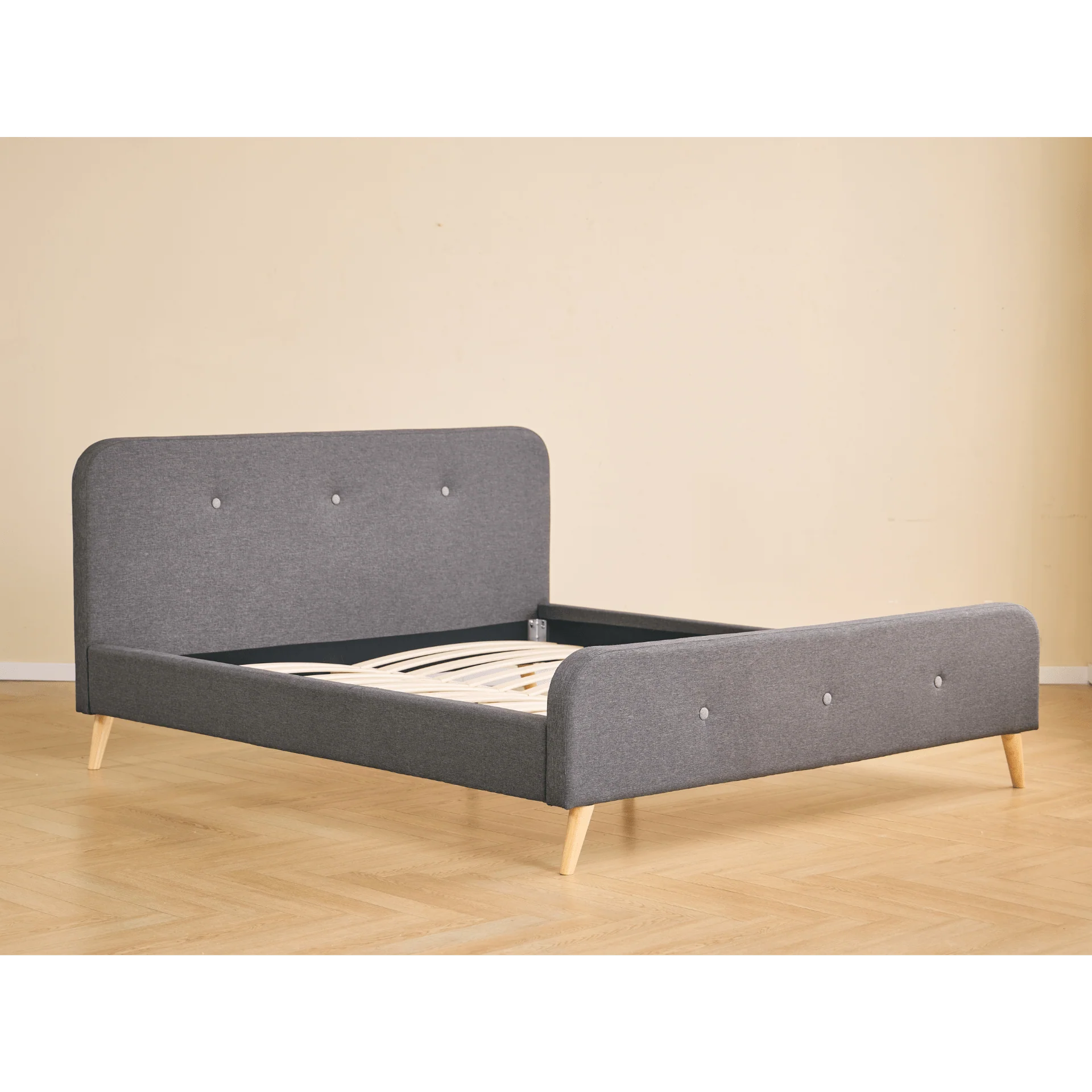 Cadre de lit Christian en gris 180x200 cm - Image 5