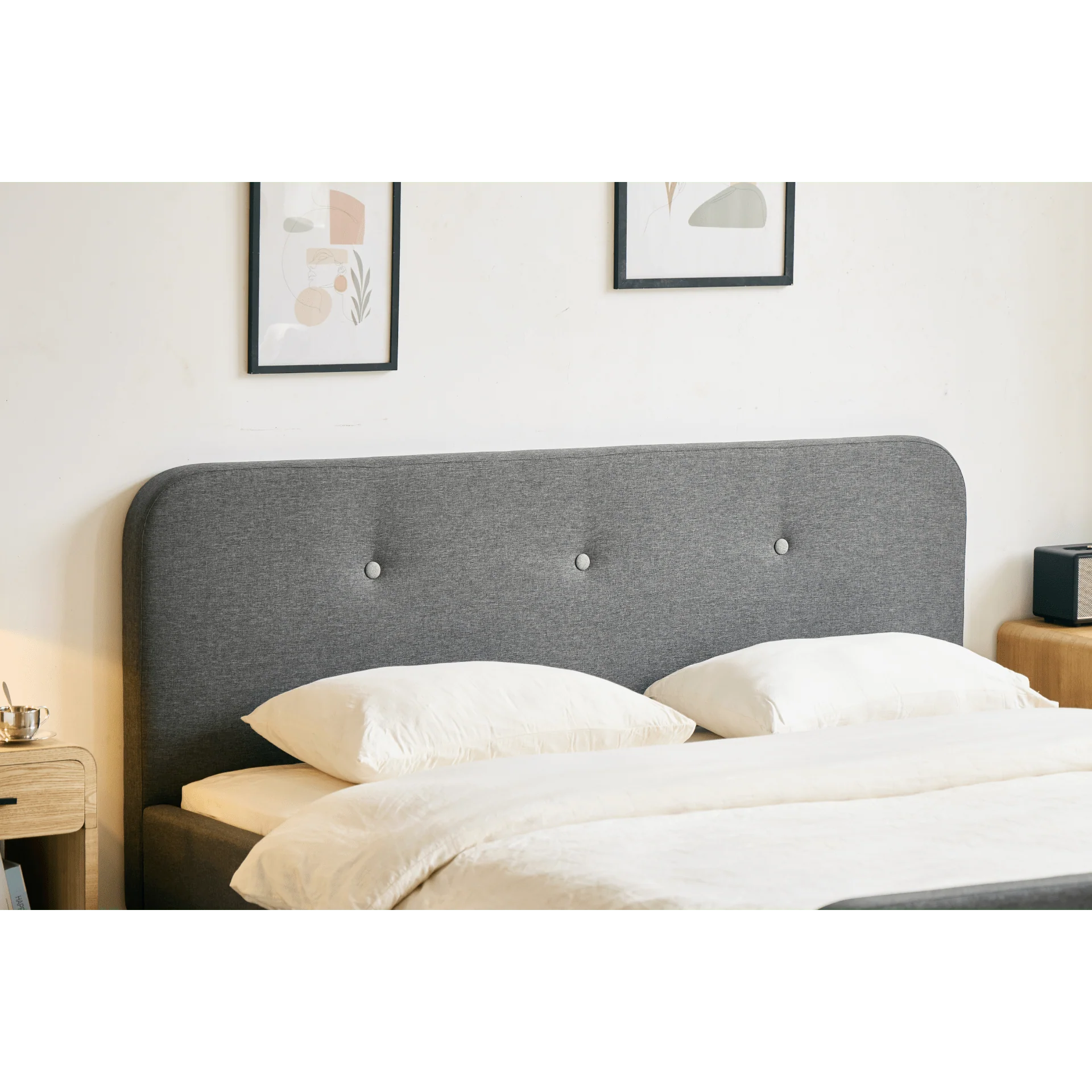 Cadre de lit Christian en gris 180x200 cm - Image 6