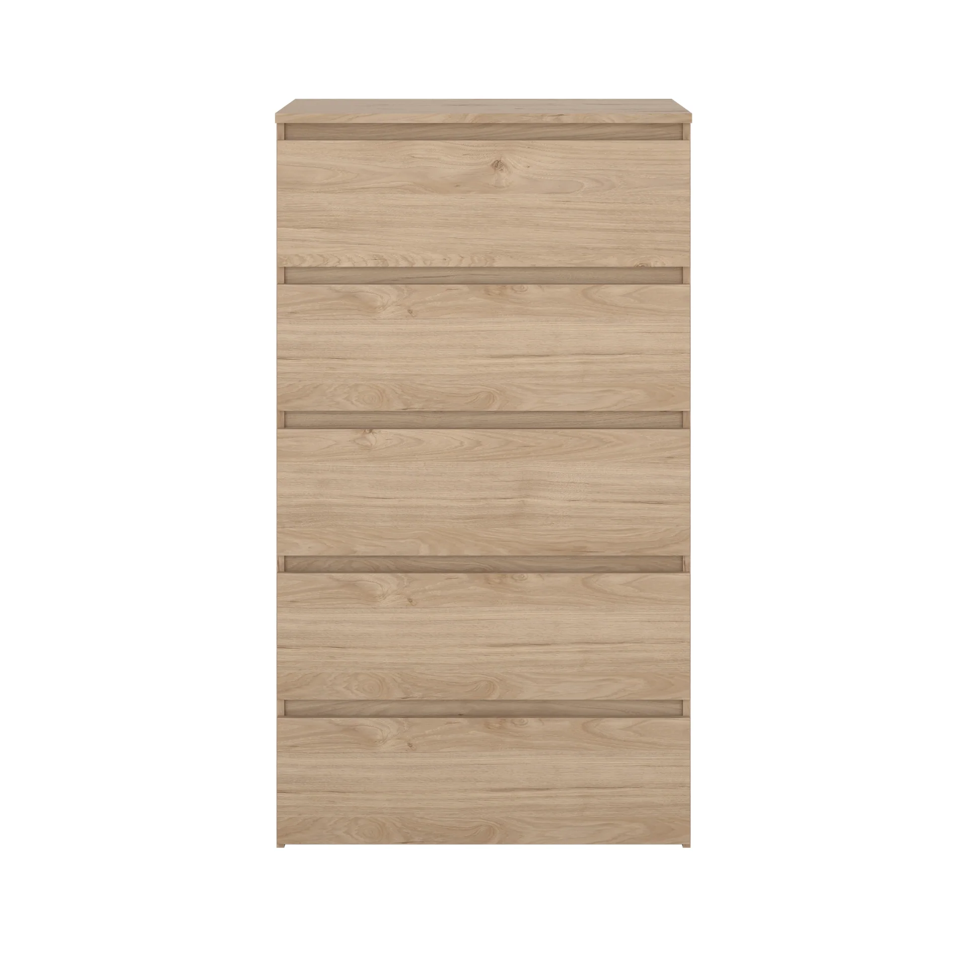 Maise commode H:114 x L:65 x P:41 cm avec 5 tiroirs en aspect chêne - Image 3