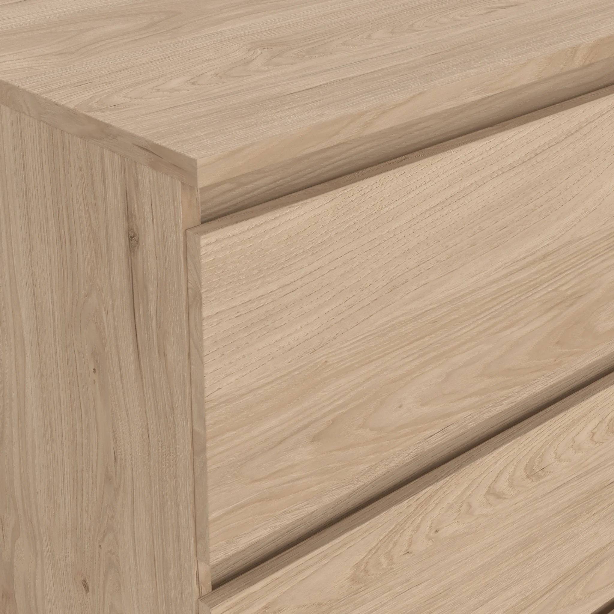 Maise commode H:70 x L:138 x L:41 cm avec 6 tiroirs en aspect chêne - Image 6