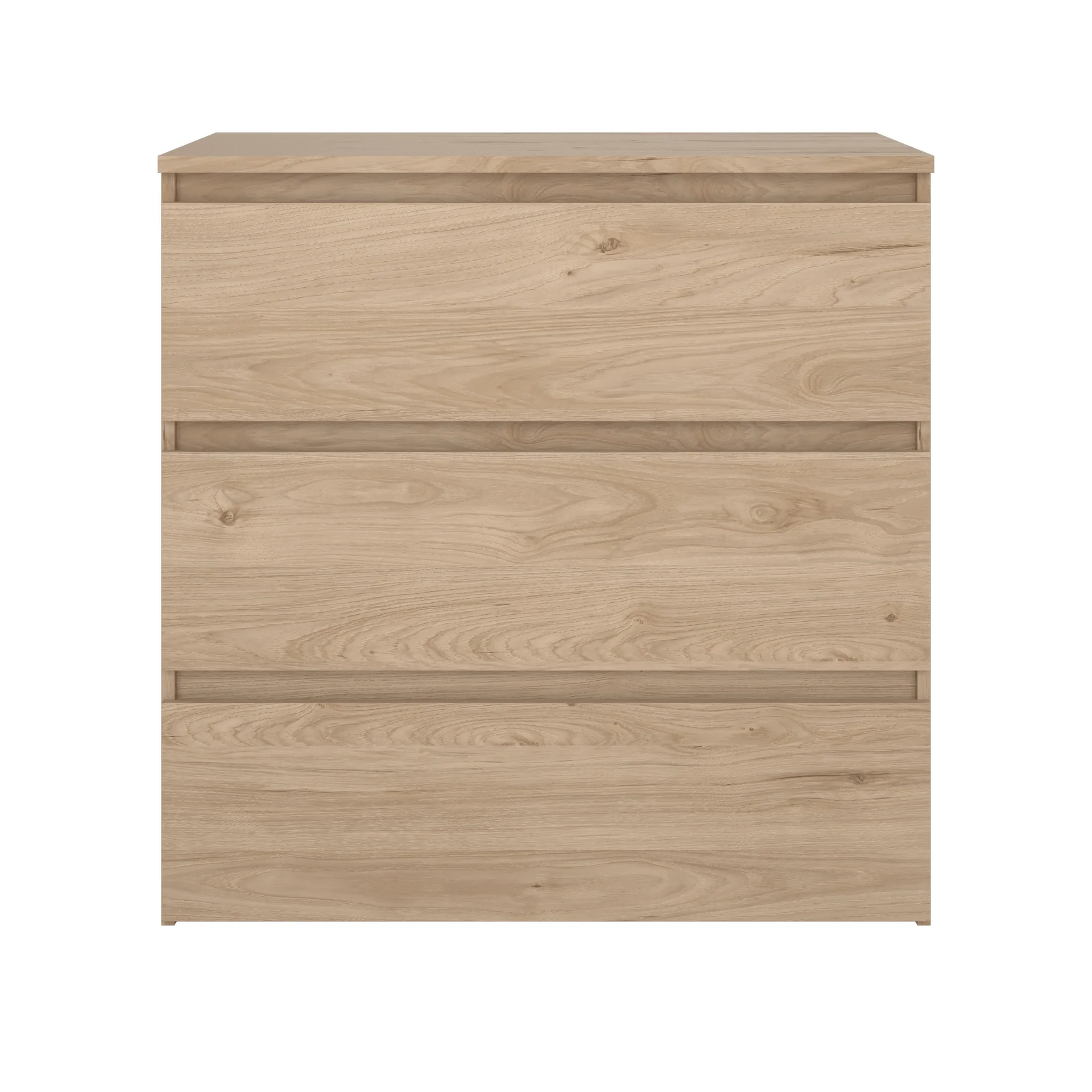 Maise commode H:70 x L:70 x P:41 cm avec 3 tiroirs en aspect chêne - Image 4