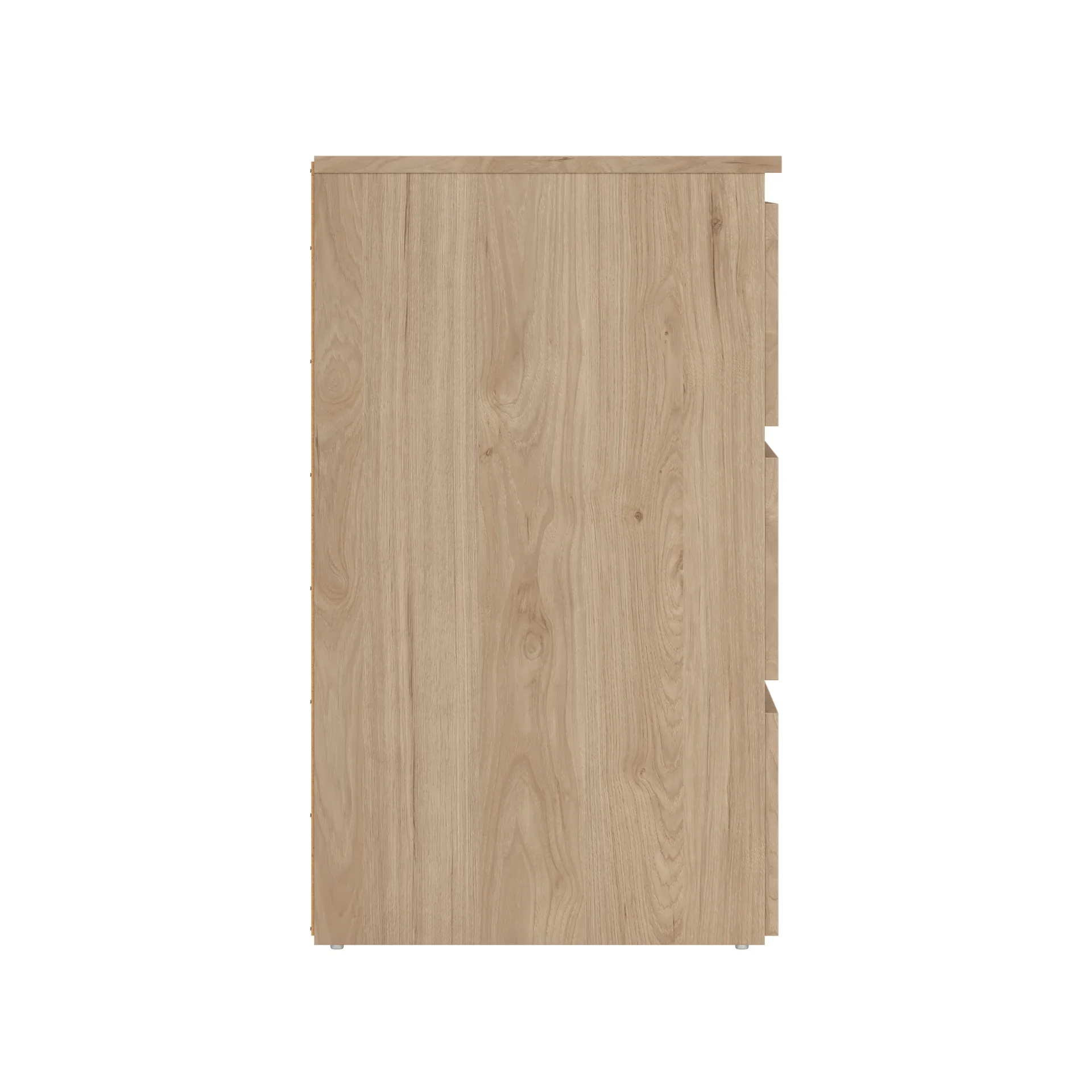 Maise commode H:70 x L:70 x P:41 cm avec 3 tiroirs en aspect chêne - Image 5