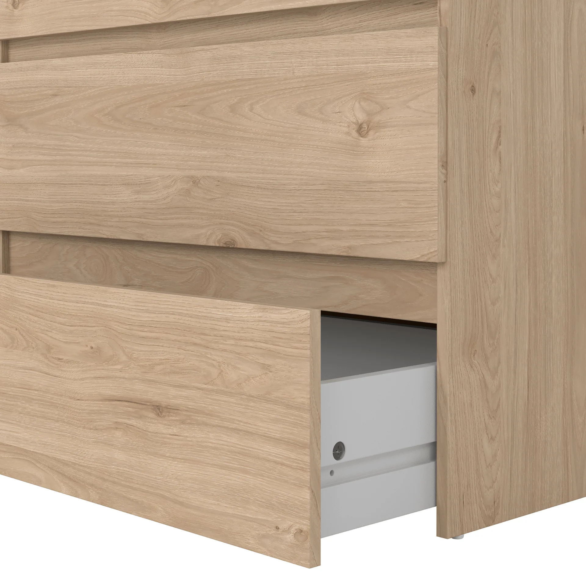 Maise commode H:70 x L:70 x P:41 cm avec 3 tiroirs en aspect chêne - Image 6