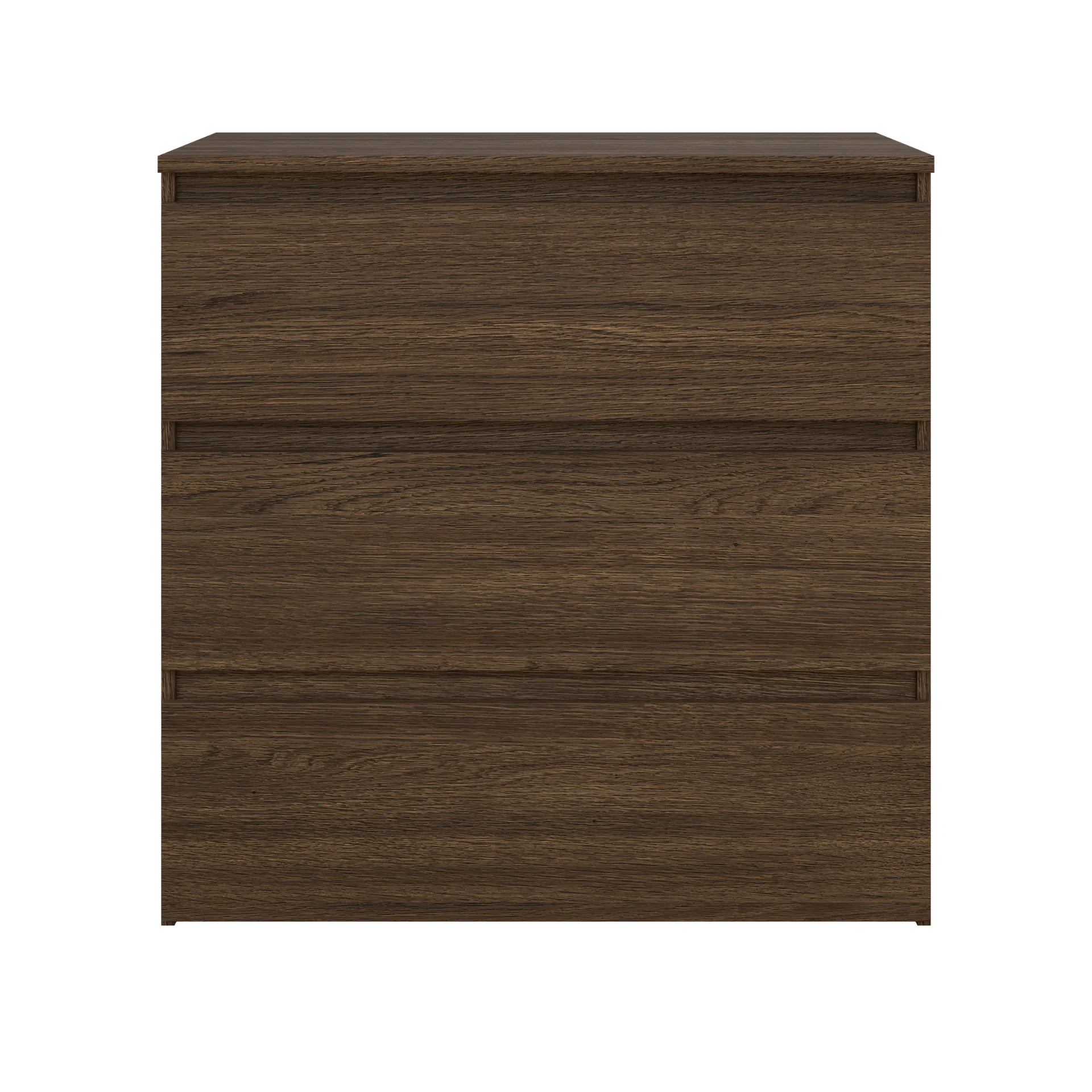Maise commode H:70 x L:70 x P:41 cm avec 3 tiroirs en aspect chêne fumé - Image 4