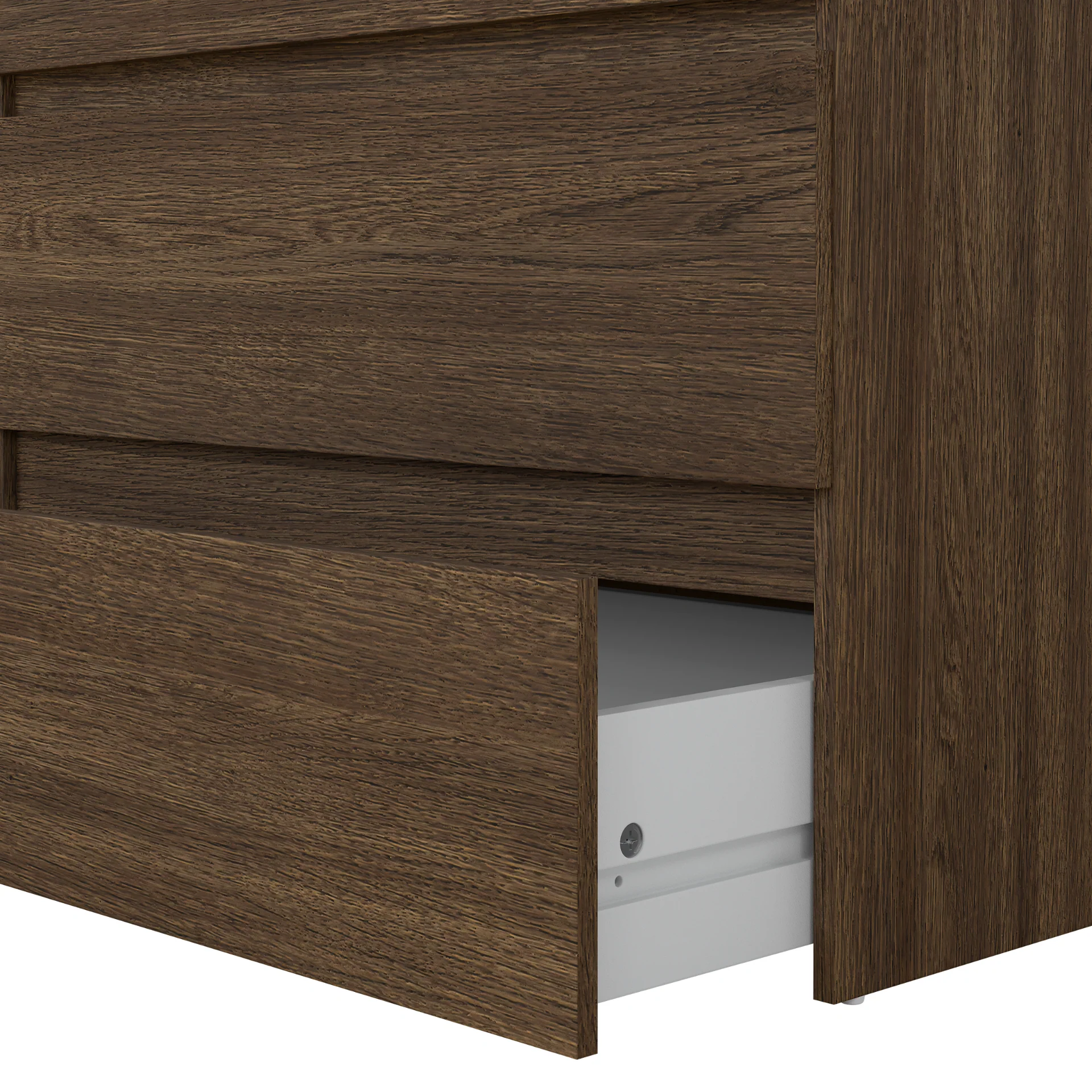 Maise commode H:70 x L:70 x P:41 cm avec 3 tiroirs en aspect chêne fumé - Image 7